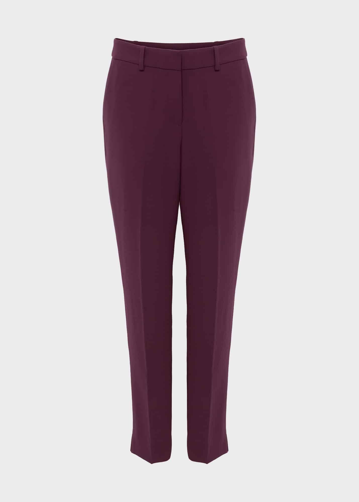 Petite Adelia Trousers, Deep Plum, hi-res