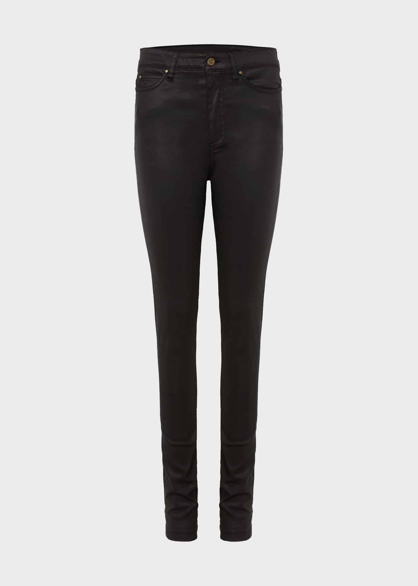 Gia Coated Skinny Jeans, Black, hi-res