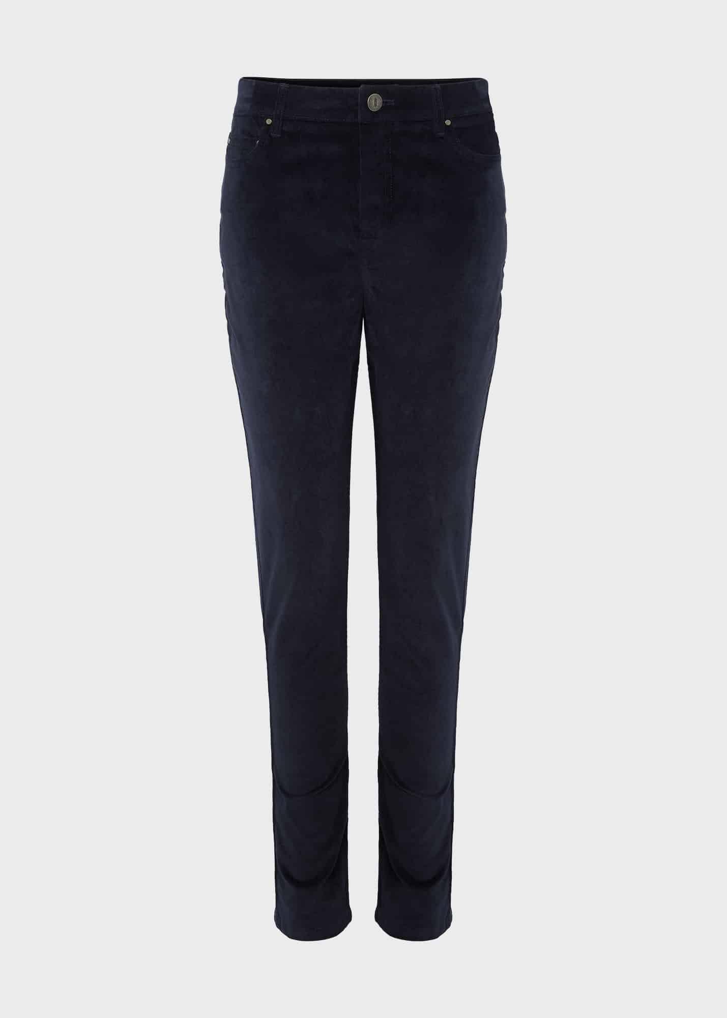 Gia Velvet Skinny Jeans , Navy, hi-res