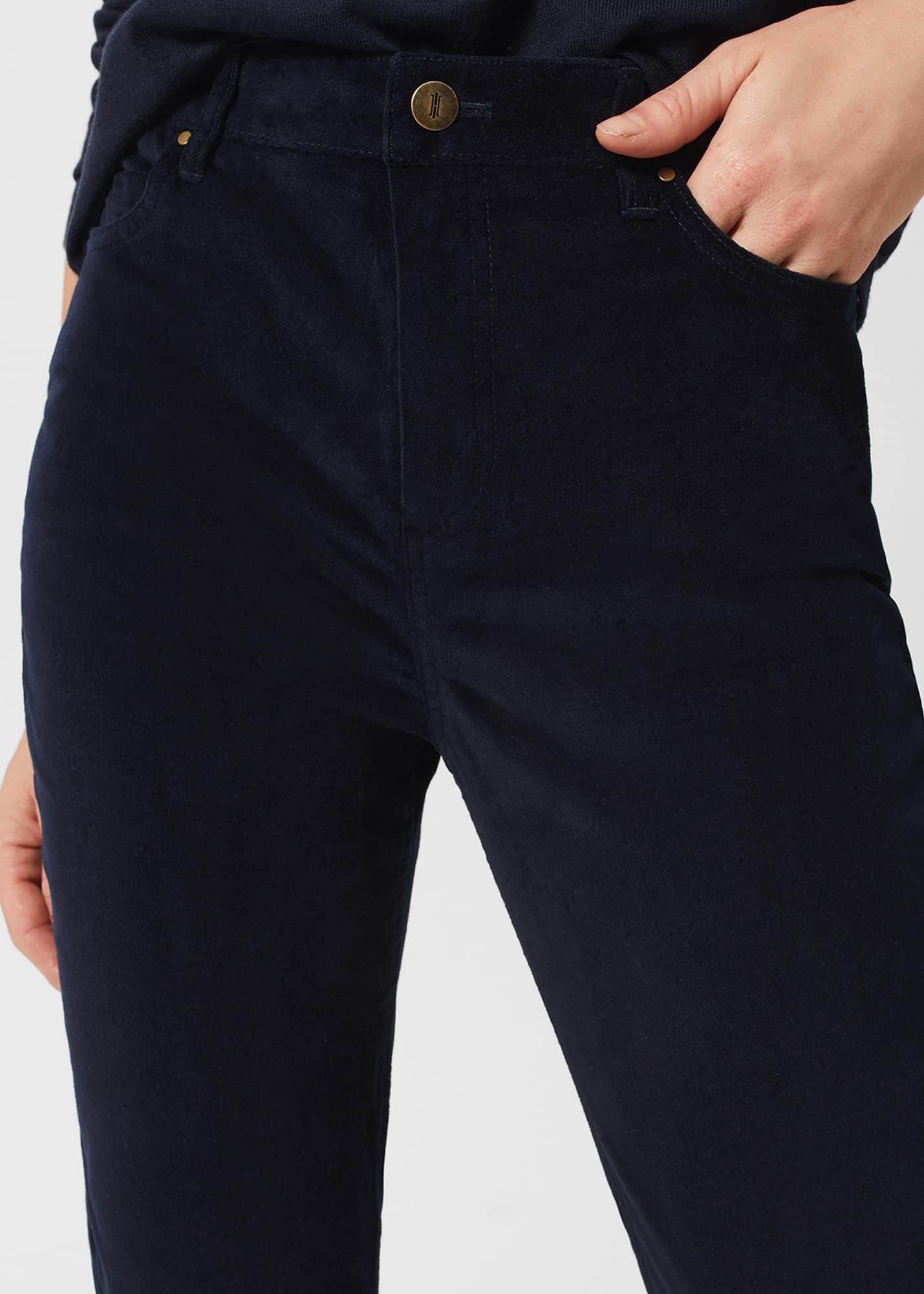 Gia Velvet Skinny Jeans , Navy, hi-res