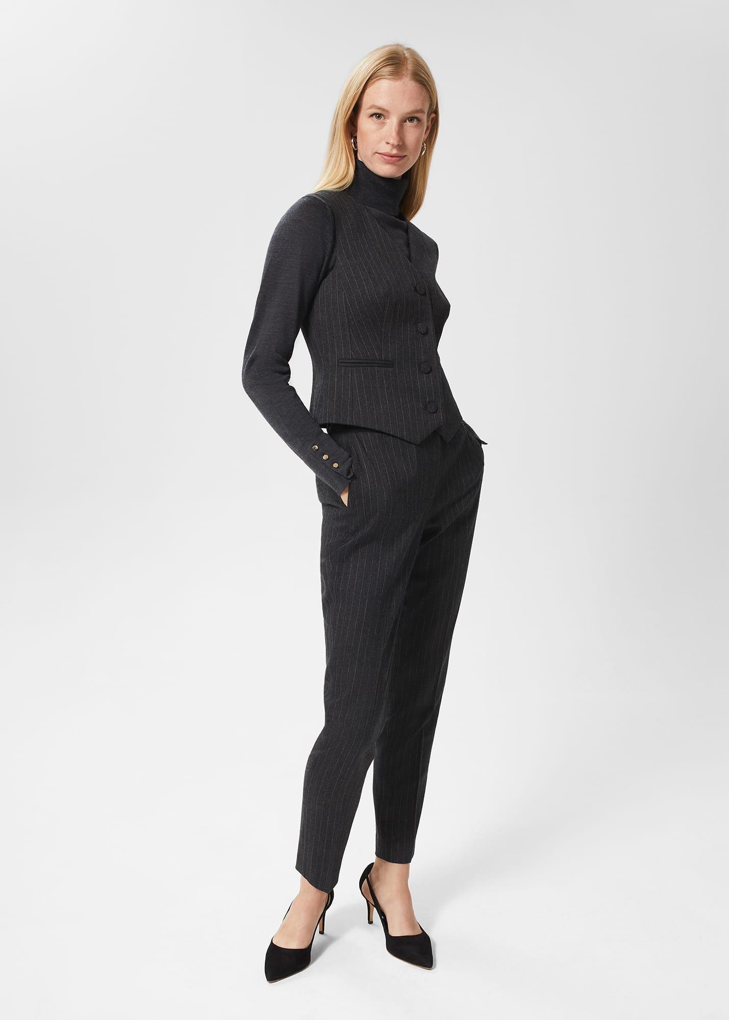 Chelsea Trousers, Charcoal Ivory, hi-res
