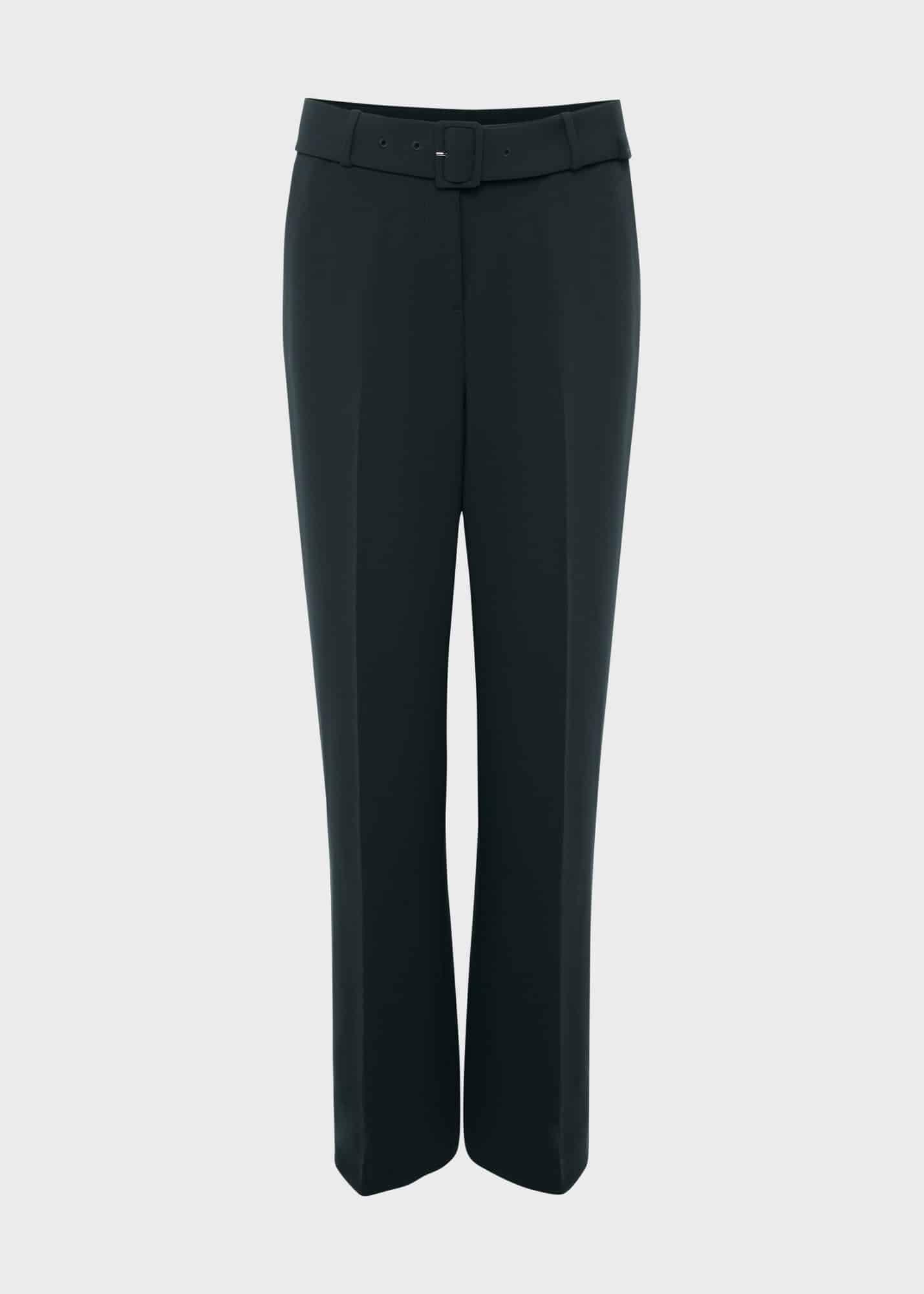 Drew Wide Trousers, Deep Pine Green, hi-res