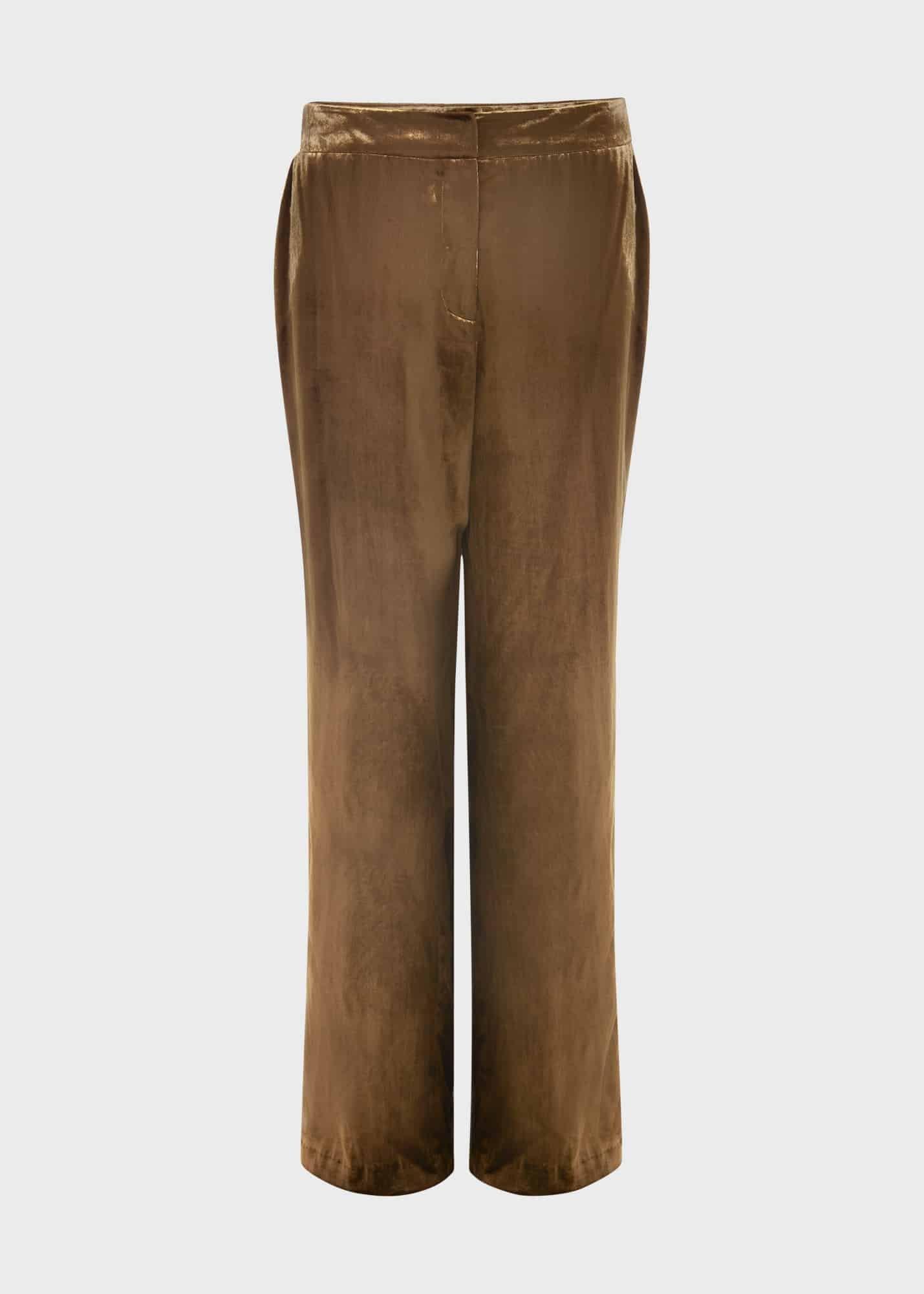 Tamzin Wide Pants, Gold, hi-res