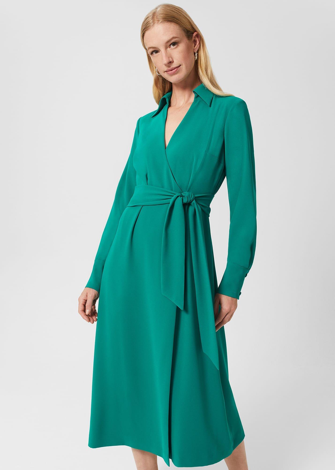 Prue Maxi Fit And Flare Dress , Green, hi-res