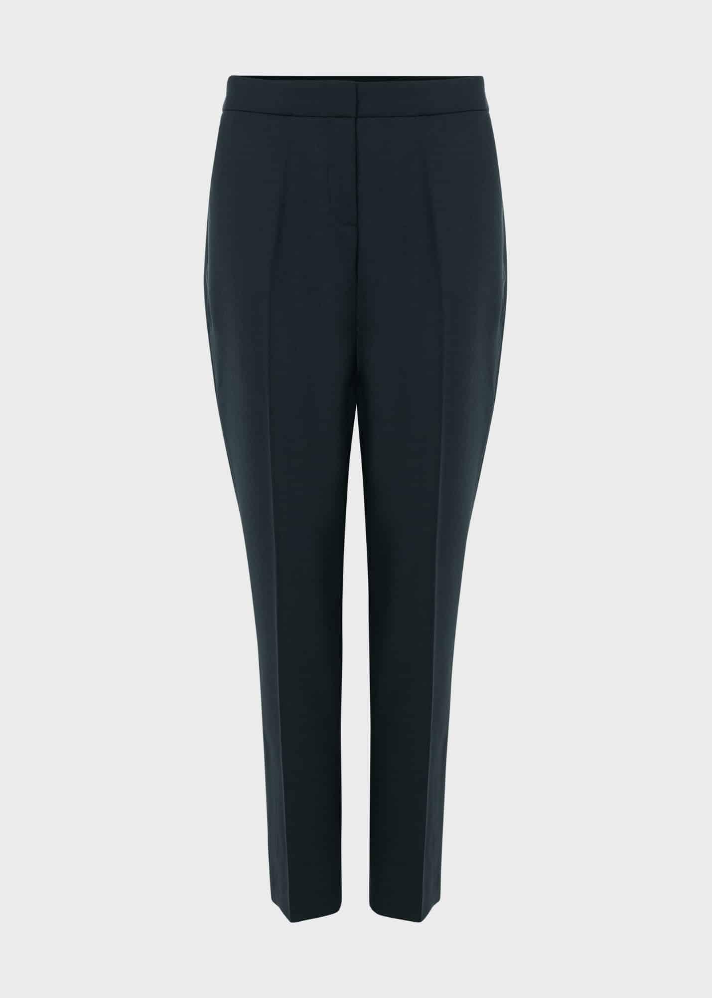 Petite Gael Wool Blend Trousers, Deep Pine Green, hi-res