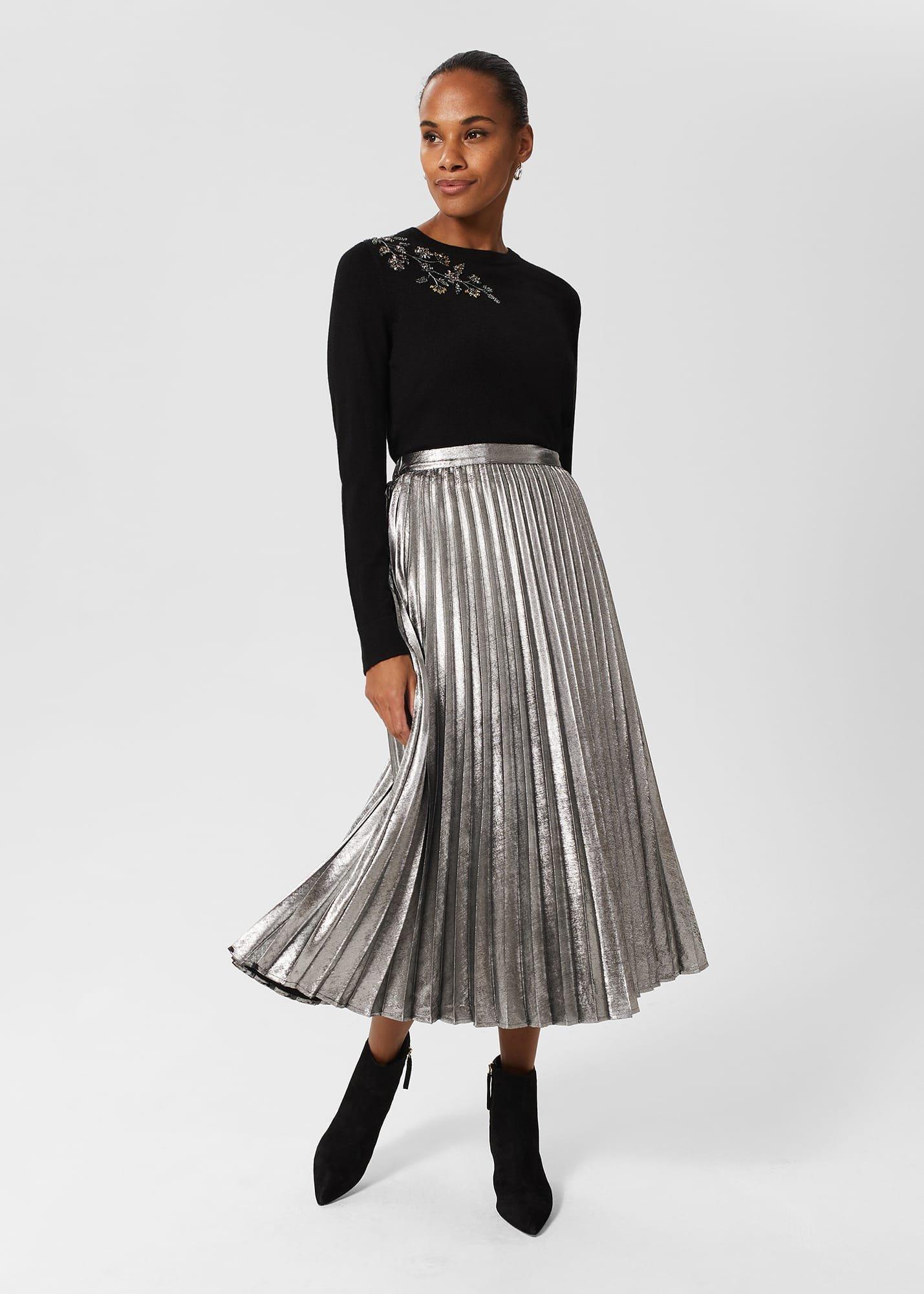 Cristie Embellished Sequin Jumper, Black, hi-res