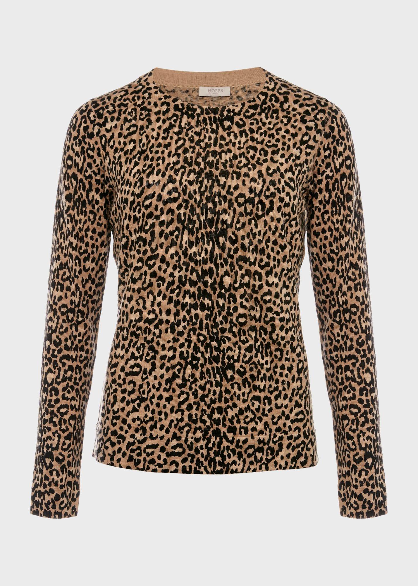 Katherine Merino Wool Jumper, Brown Multi, hi-res