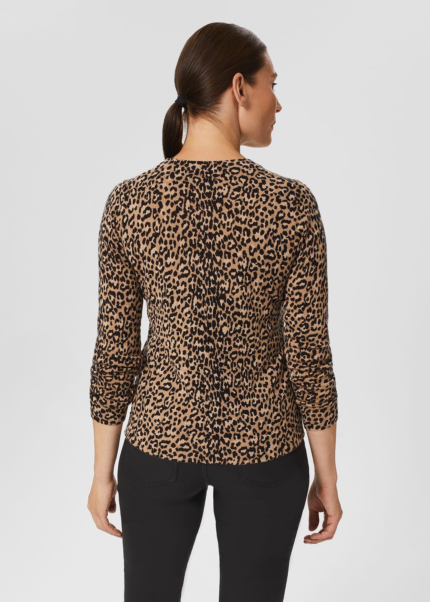 Katherine Merino Wool Jumper, Brown Multi, hi-res