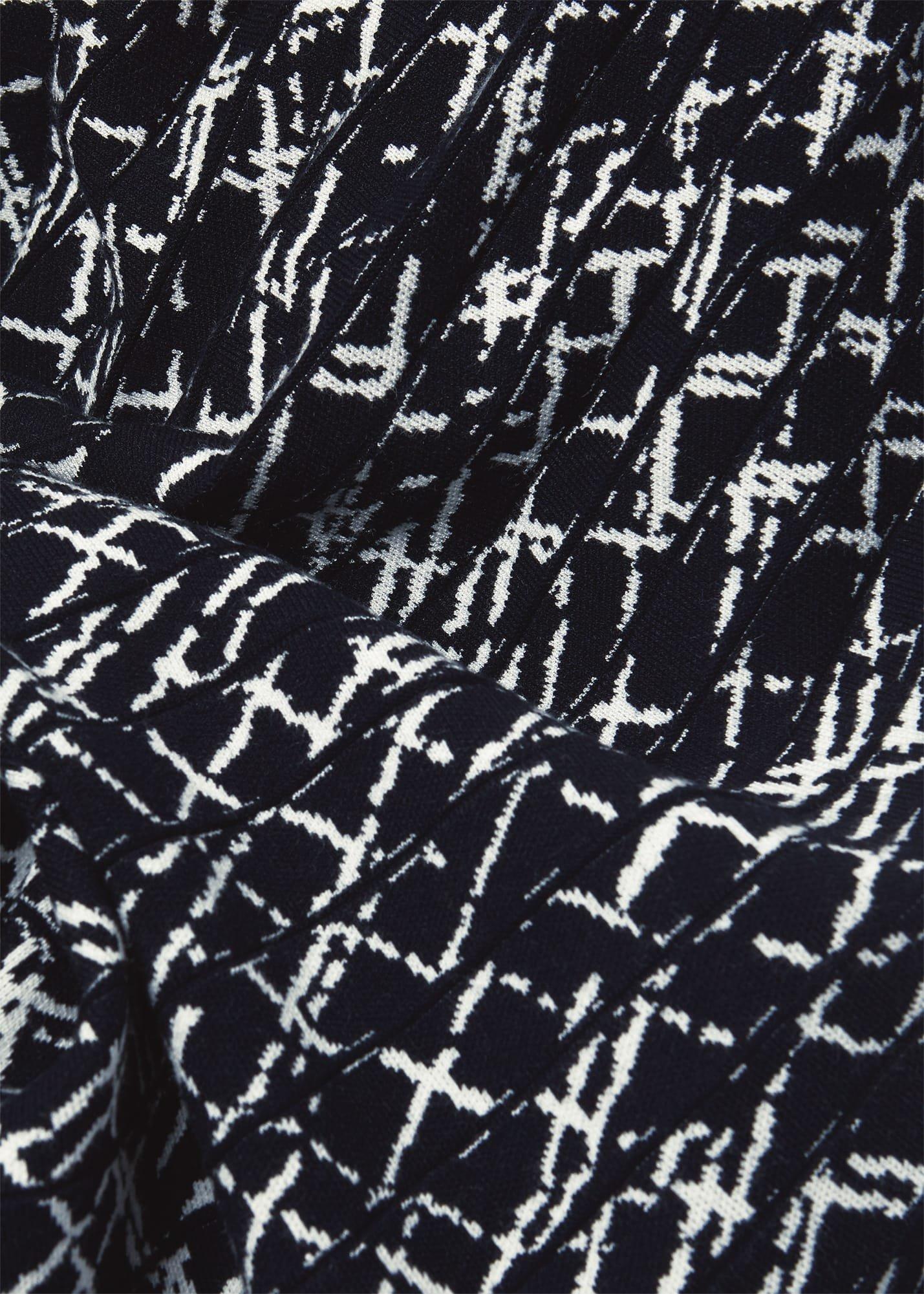 Gill Knitted Dress, Navy Ivory, hi-res