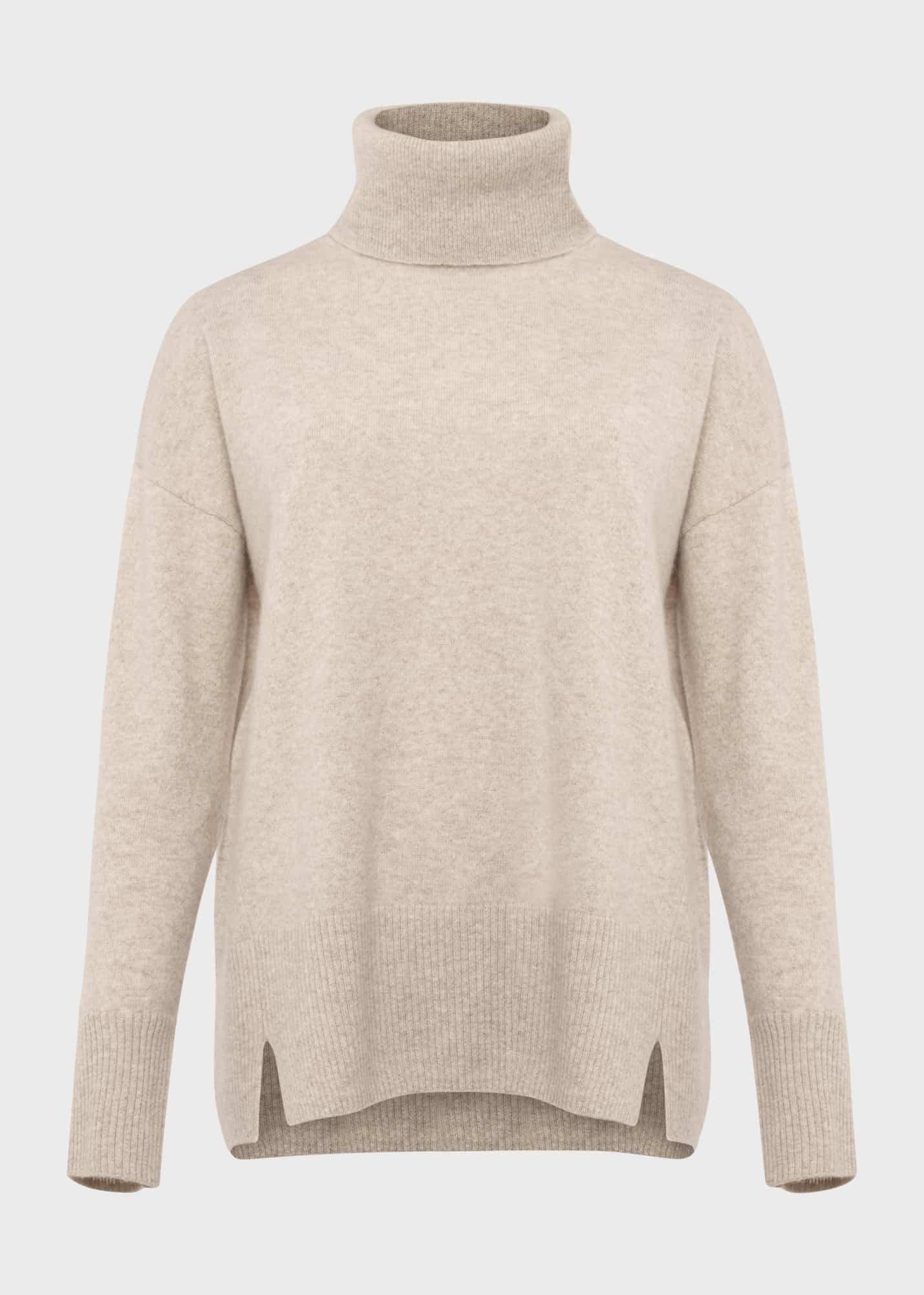 Dahlia Cashmere Jumper, Oatmeal, hi-res