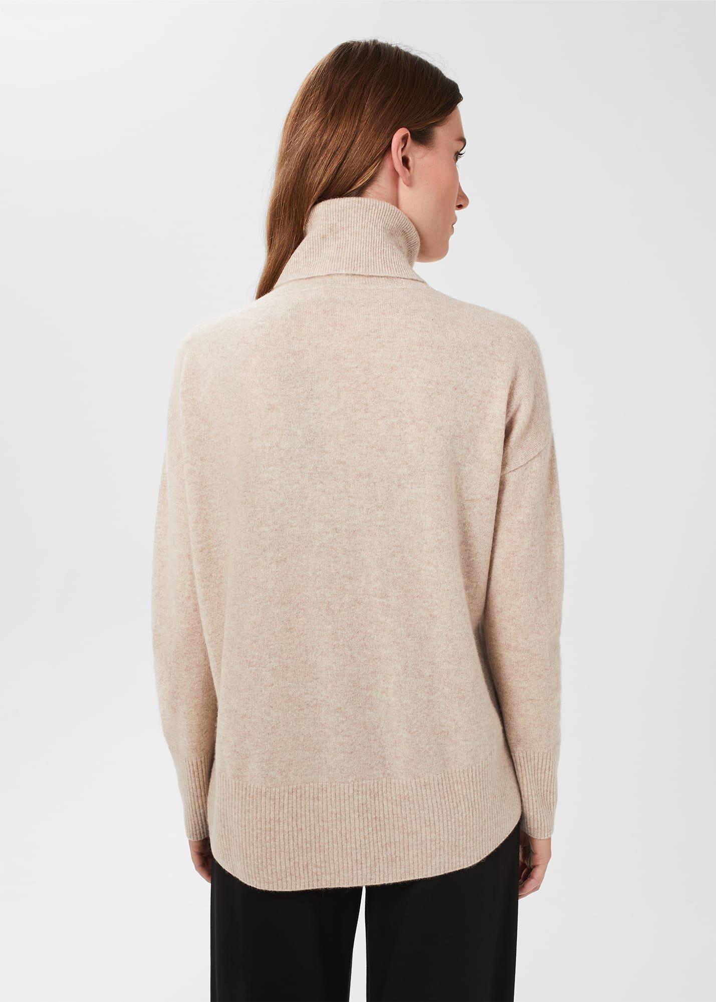 Dahlia Cashmere Jumper, Oatmeal, hi-res