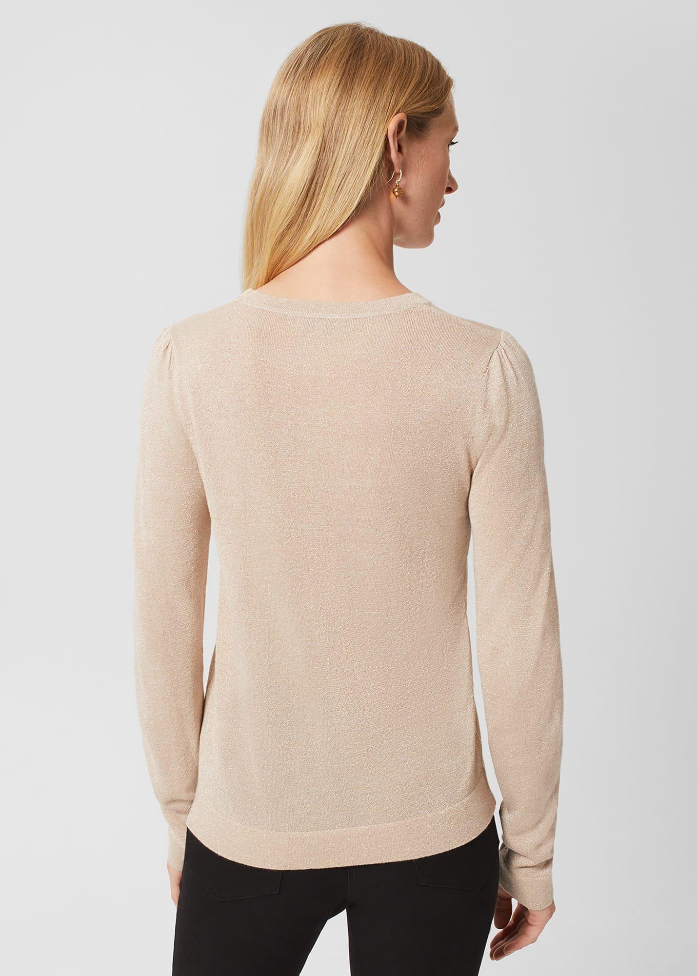 Marlena Sparkle Jumper, Oyster, hi-res