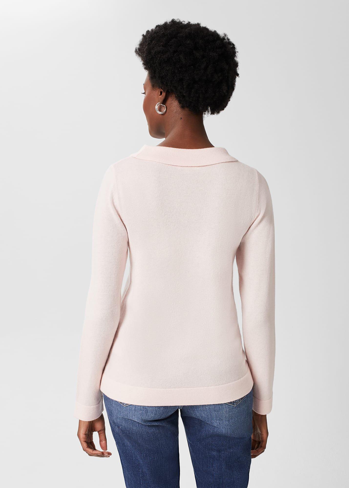 Priya Wool Cashmere Jumper, Sweet Pink, hi-res