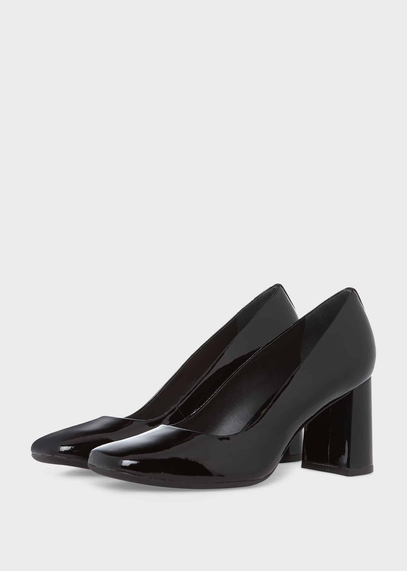 Tate Court Shoes, Black, hi-res