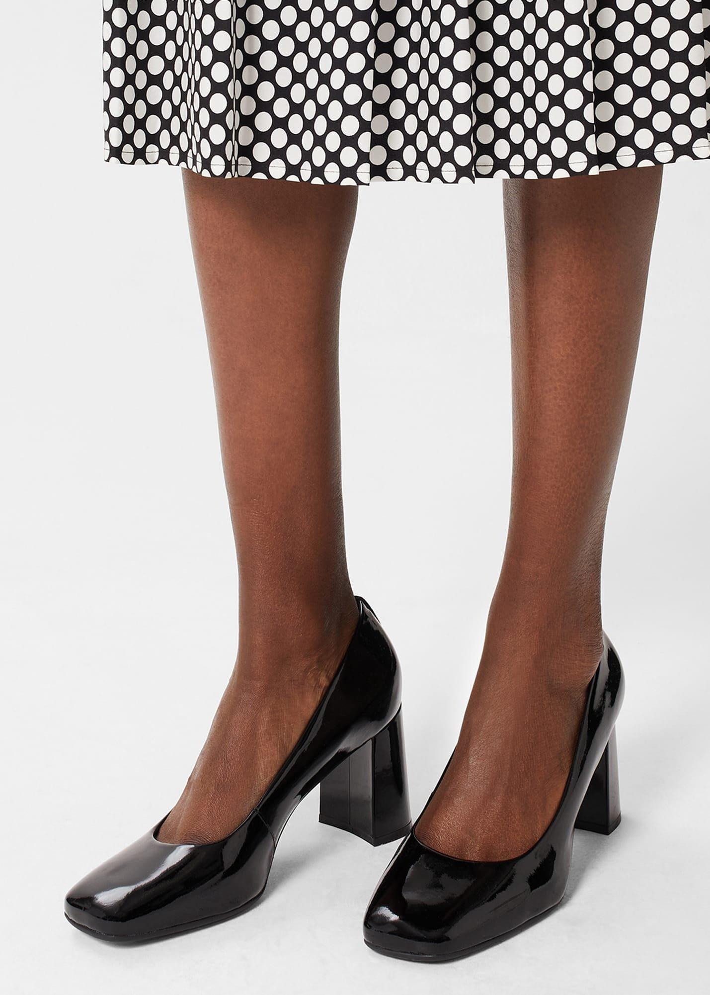 Tate Court Shoes, Black, hi-res