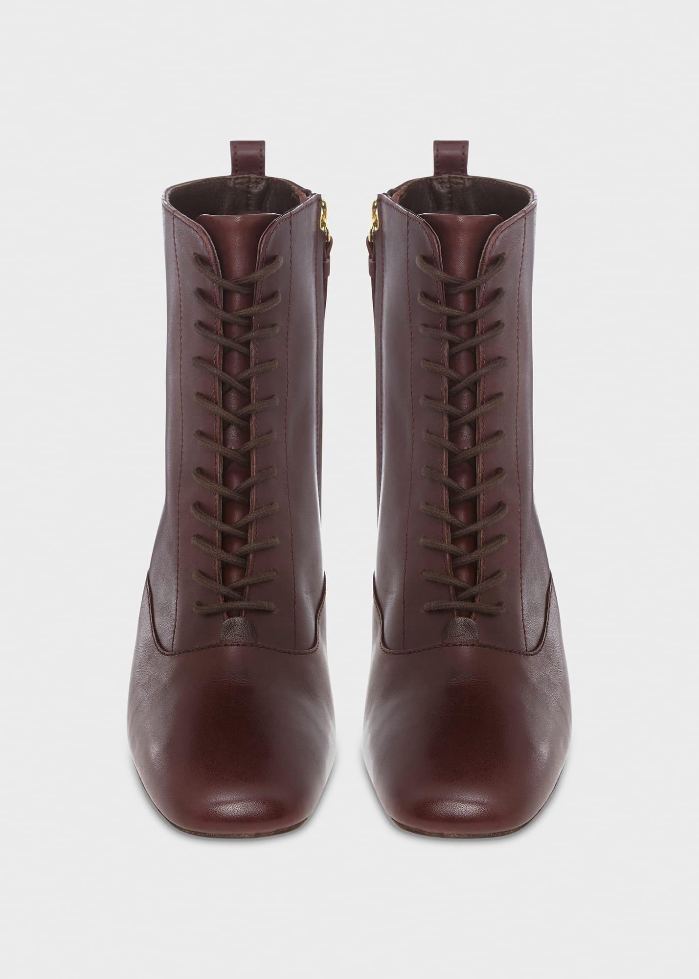 Issy Lace Up Boot, Dark Plum, hi-res