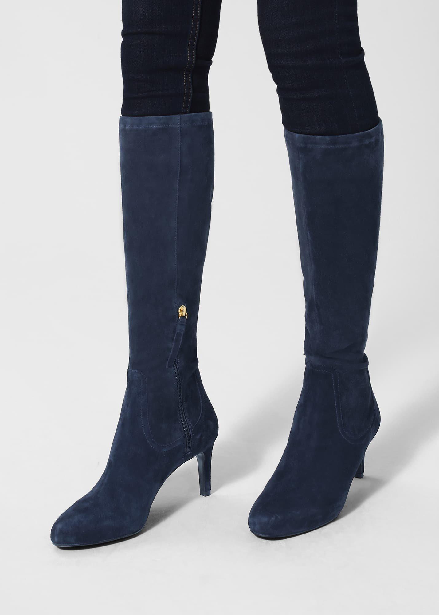 Lizzie Stretch Boot, Navy, hi-res