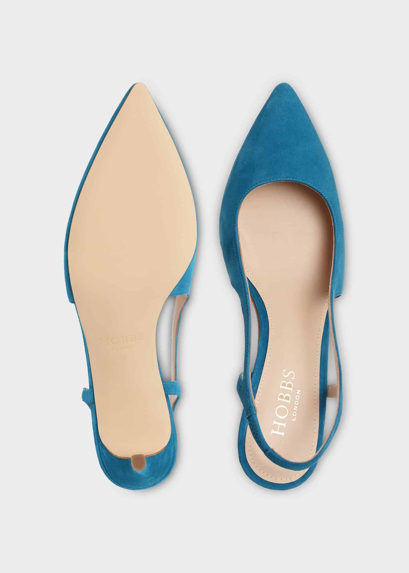 Cleo Slingback, Deep Jade Blue, hi-res