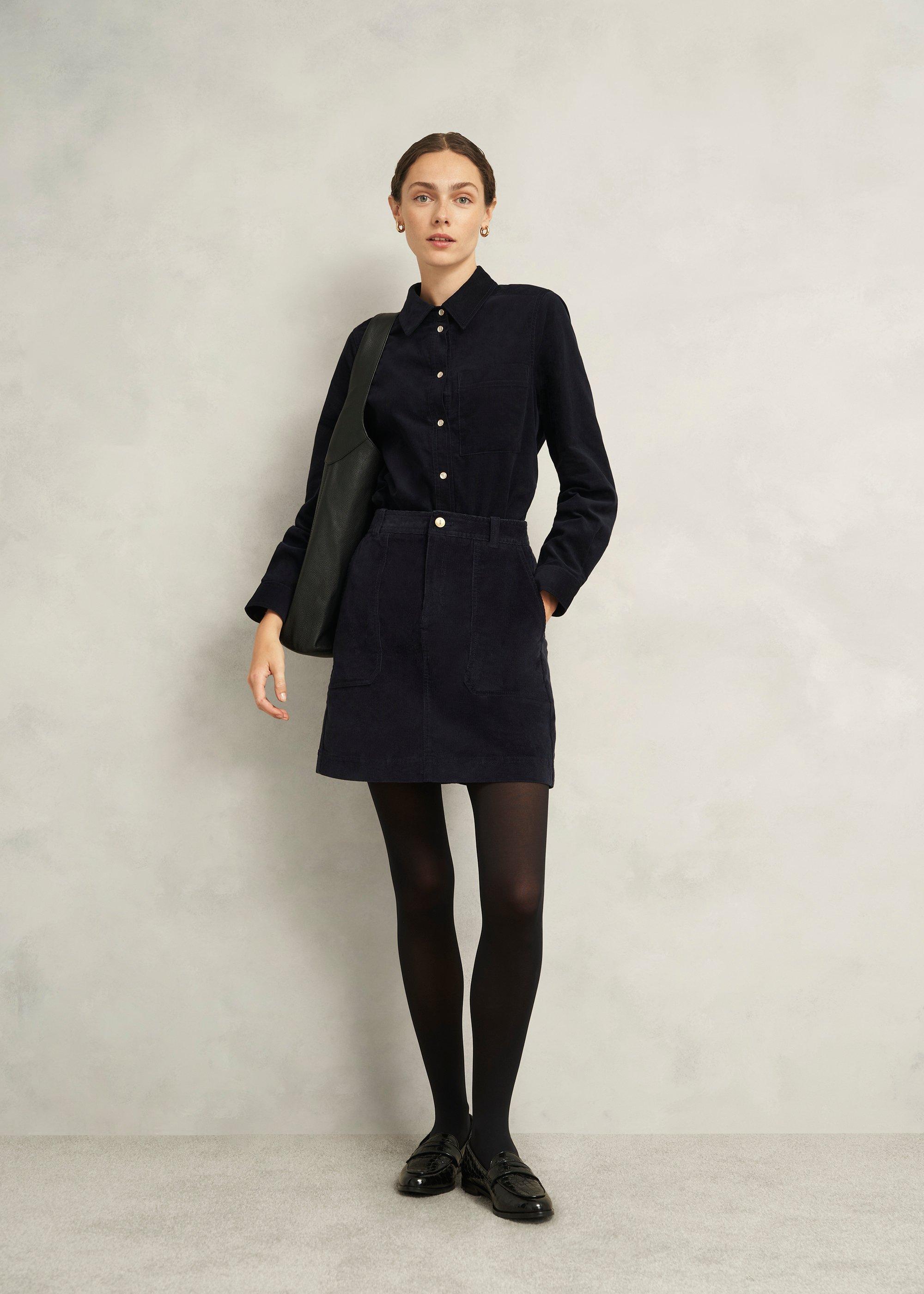 60-Denier Opaque Black Tights, Black, hi-res