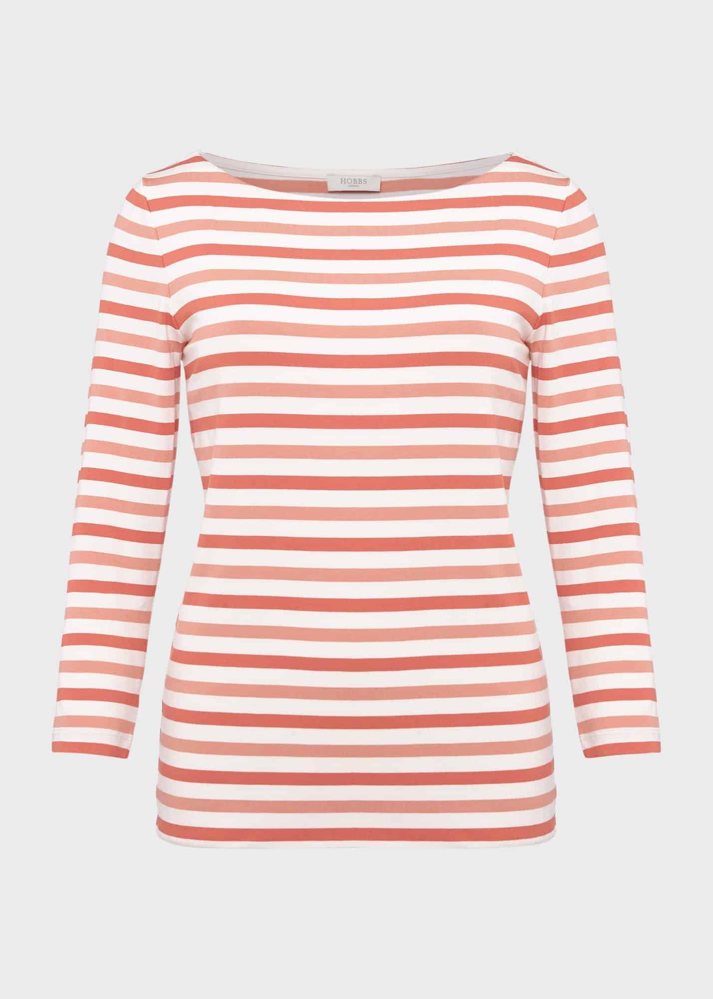Sonya Striped Top, Ivory Multi, hi-res