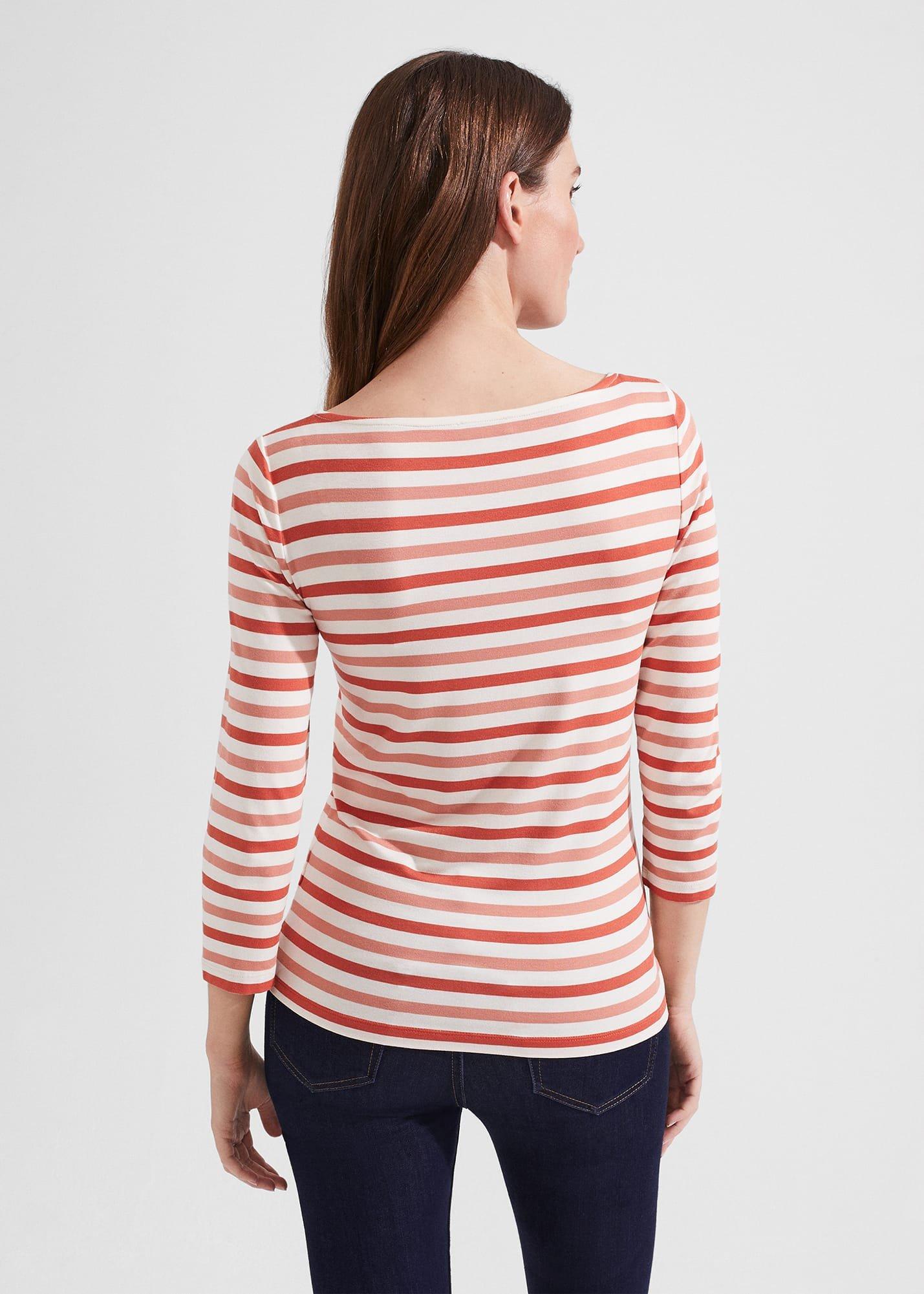 Sonya Striped Top, Ivory Multi, hi-res