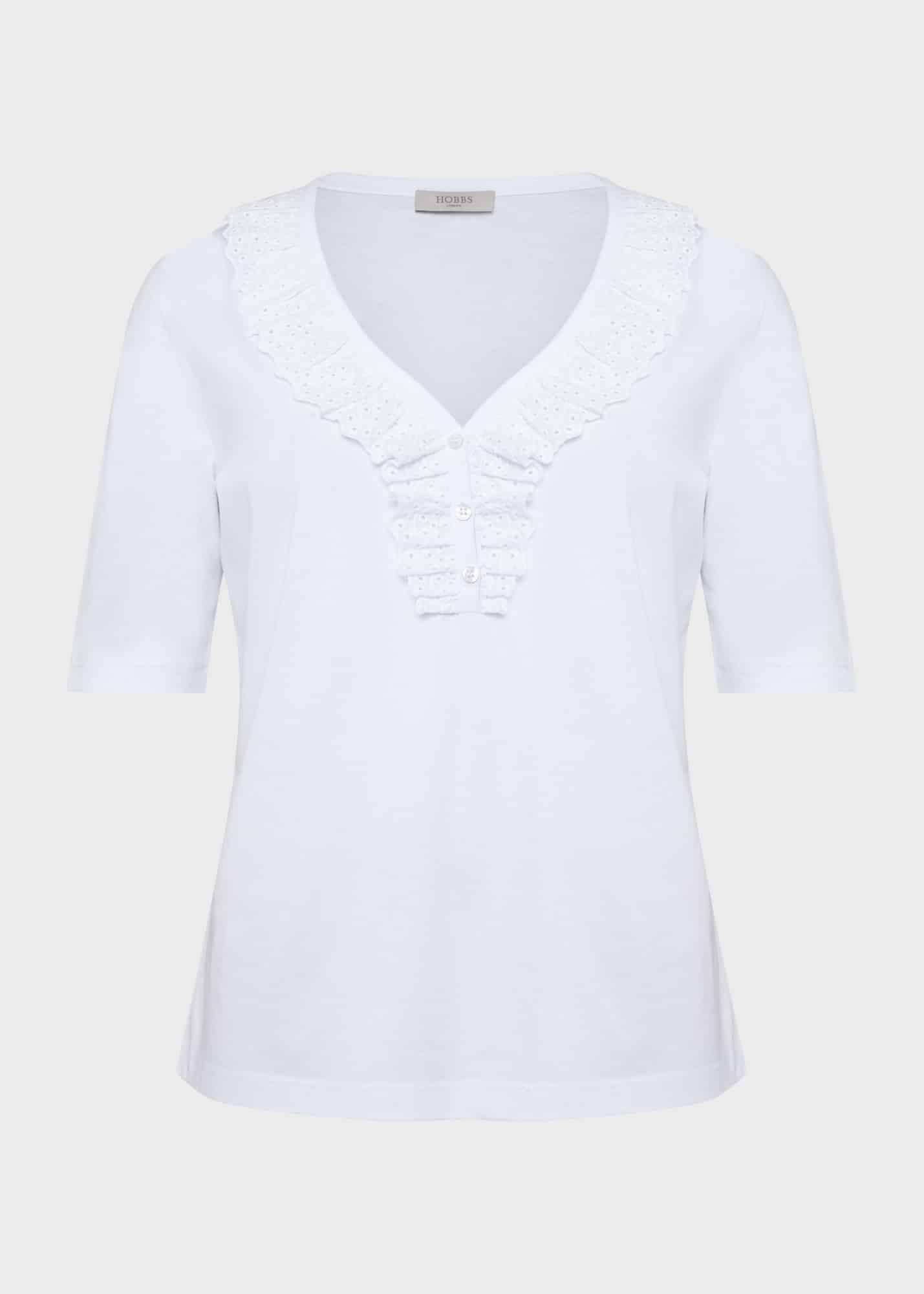 Demi Broderie Top