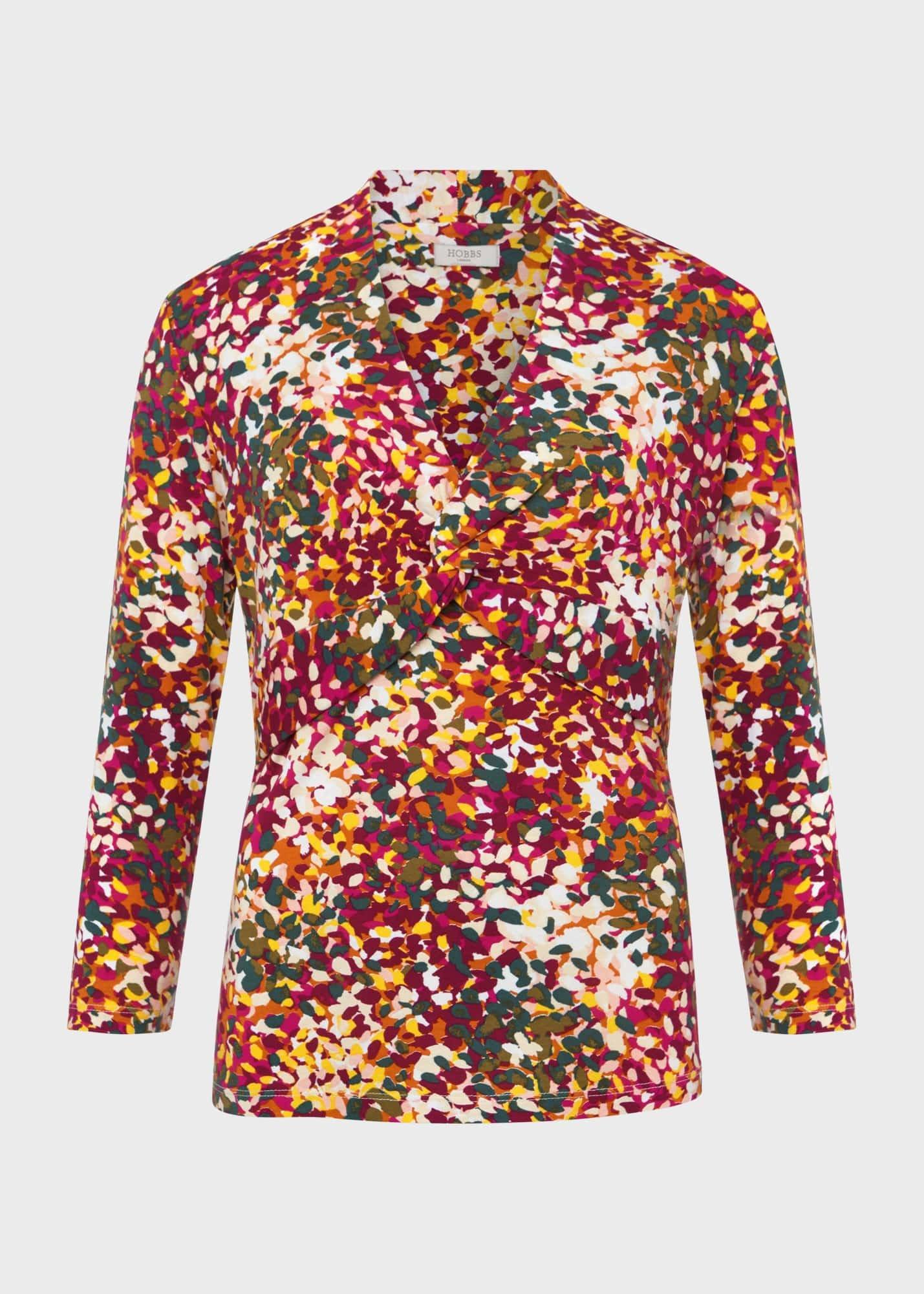 Chiara Printed Top, Multi, hi-res