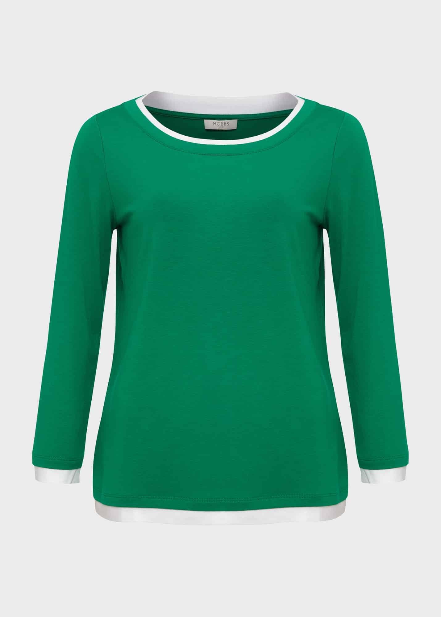 Delaney Top, Green Ivory, hi-res