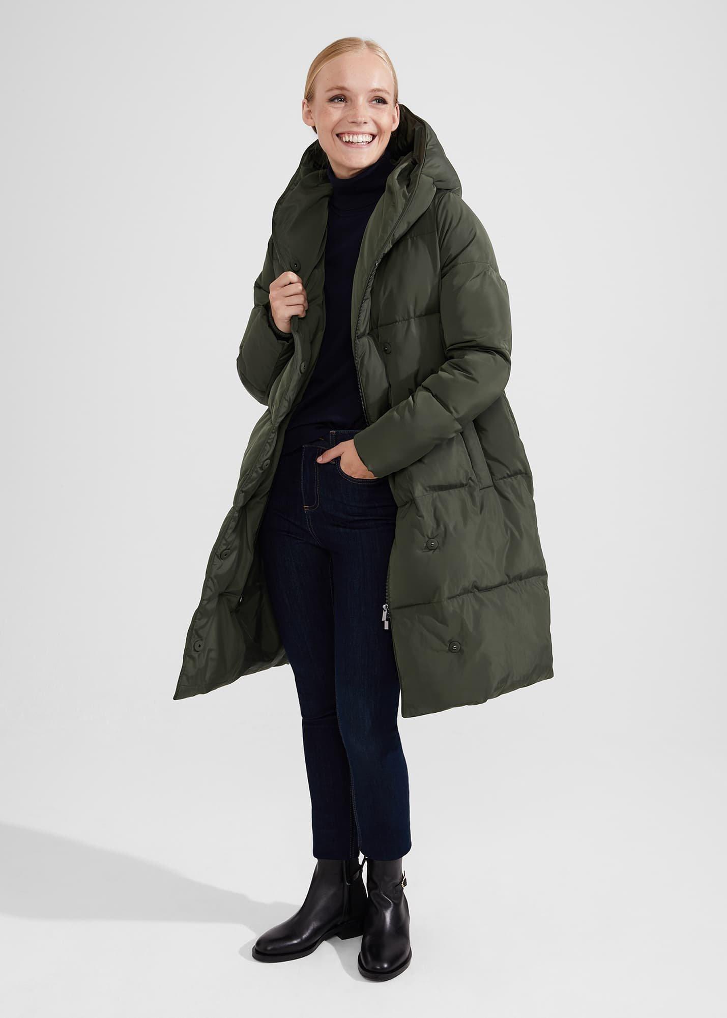 Darla Puffer Coat, Green, hi-res