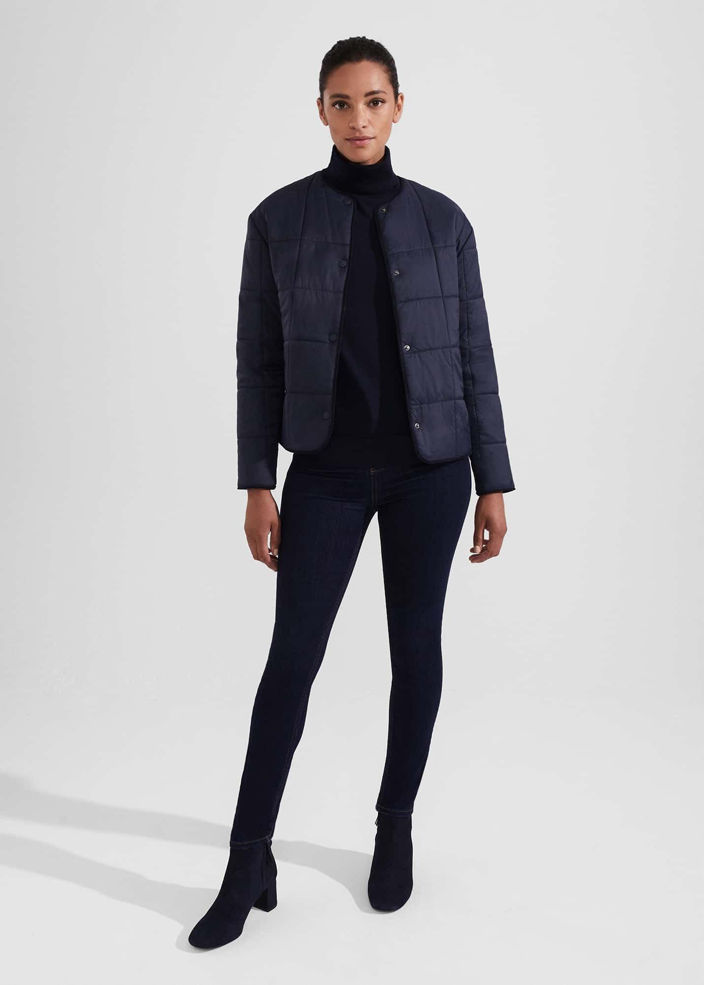 Ottilie Jacket, Navy, hi-res