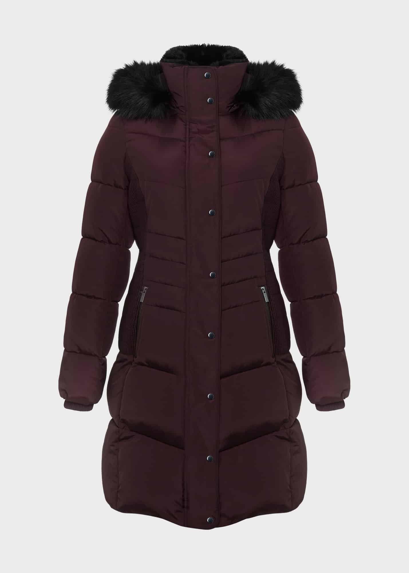 Petite Jaymie Puffer, Wine, hi-res