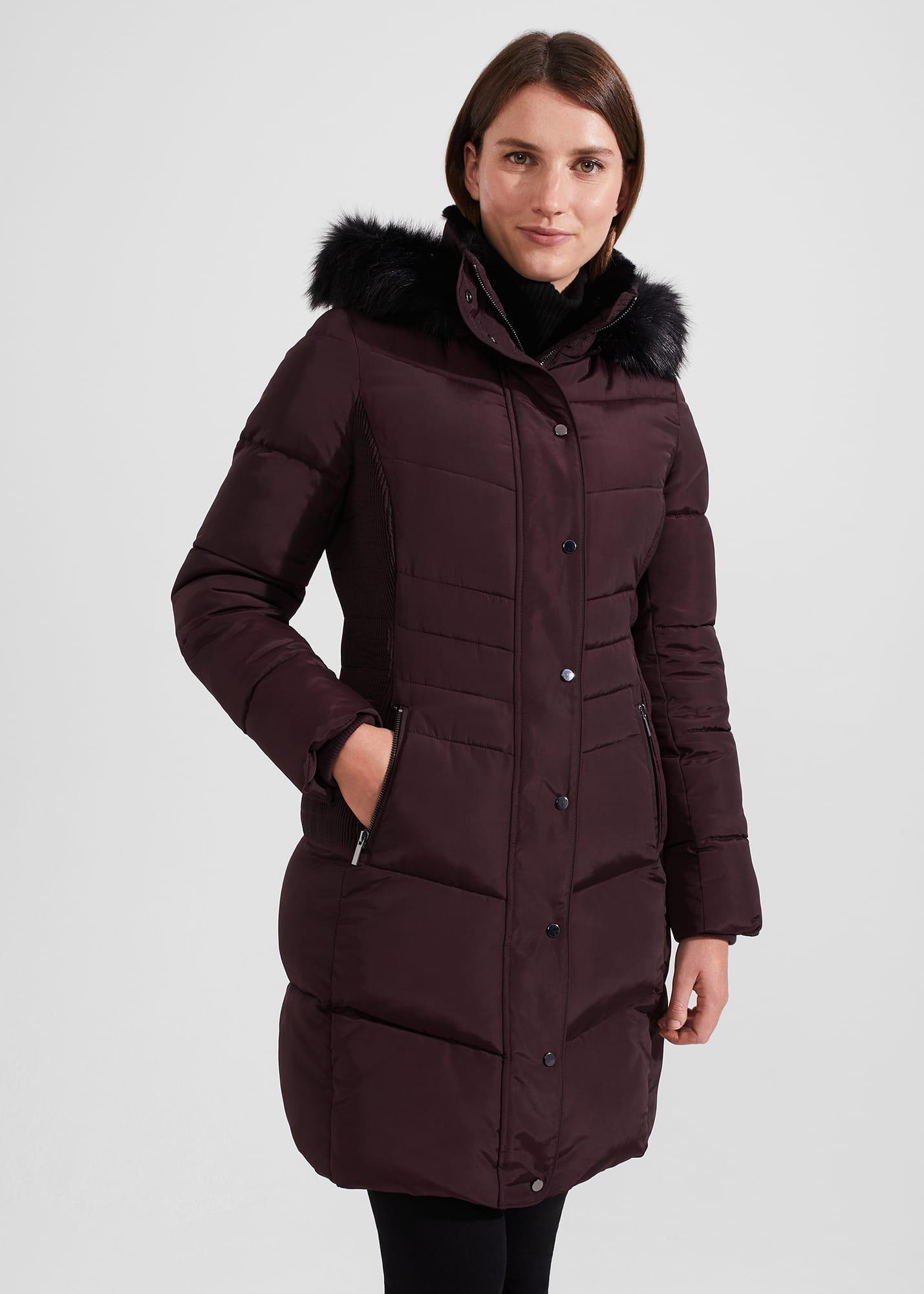Petite Jaymie Puffer, Wine, hi-res