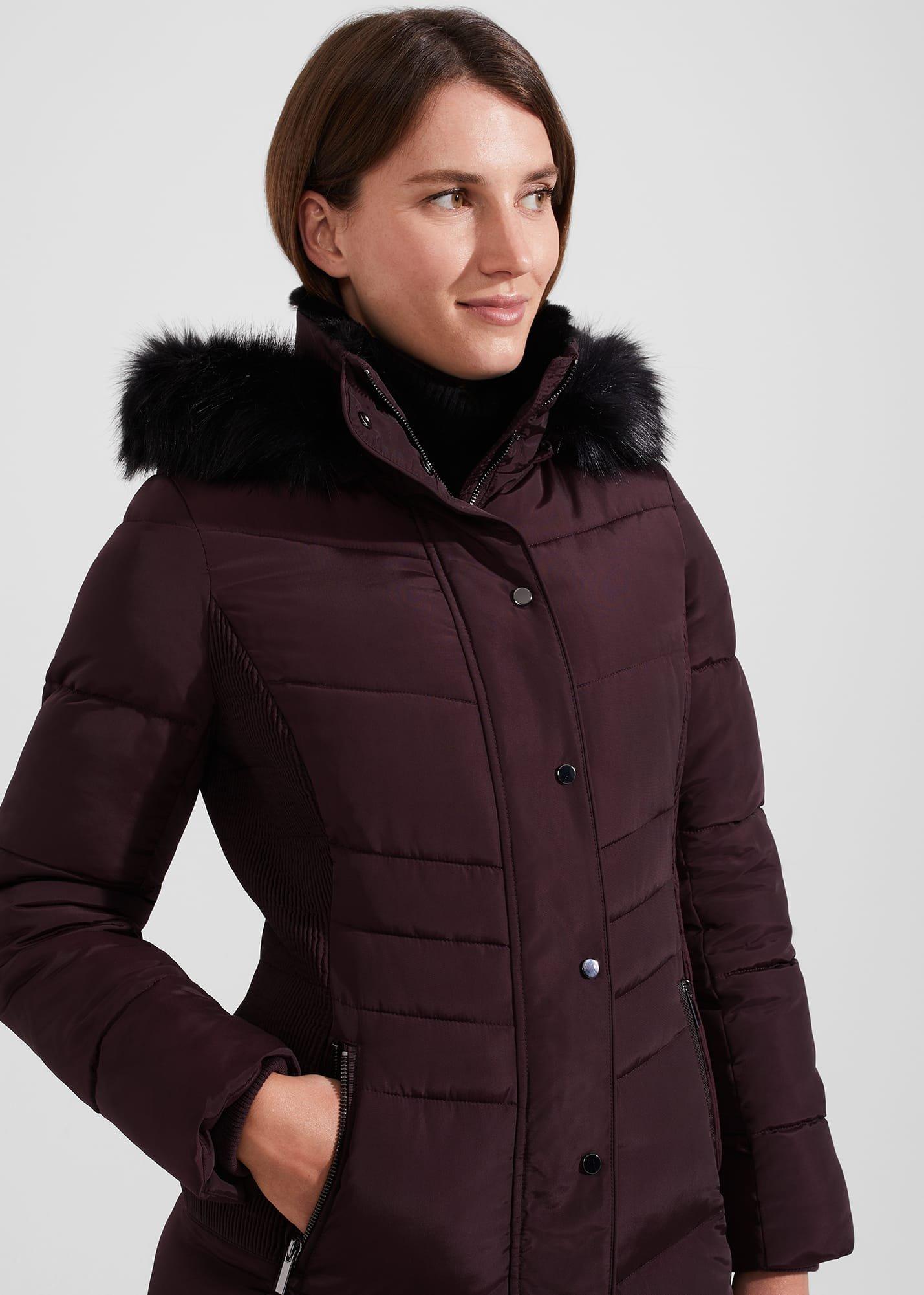 Petite Jaymie Puffer, Wine, hi-res