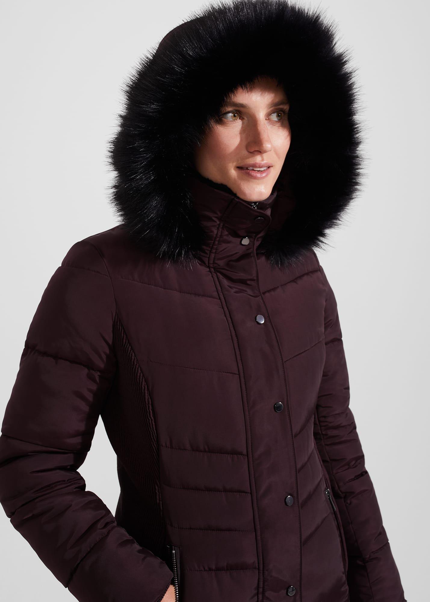 Petite Jaymie Puffer, Wine, hi-res