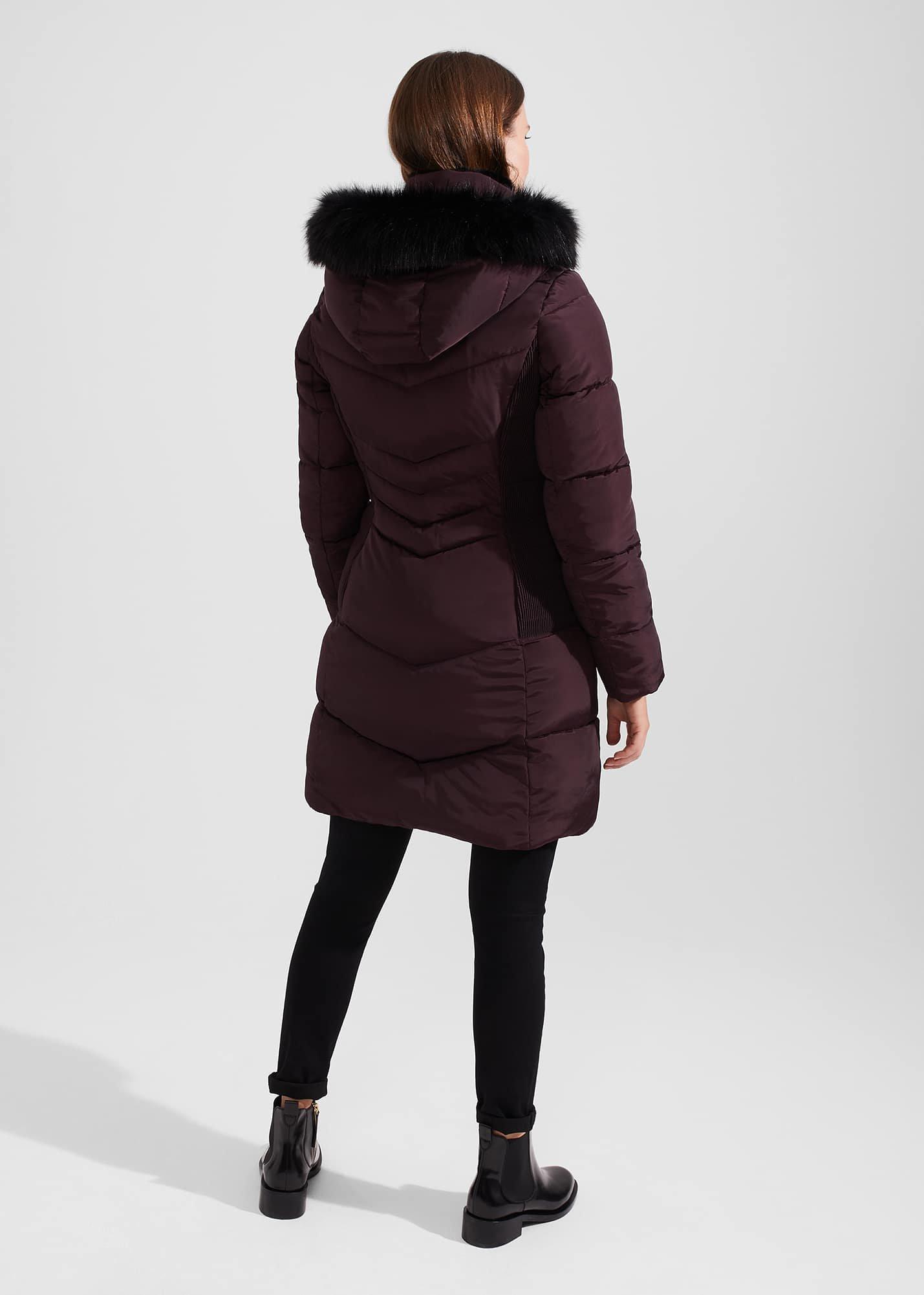 Petite Jaymie Puffer, Wine, hi-res
