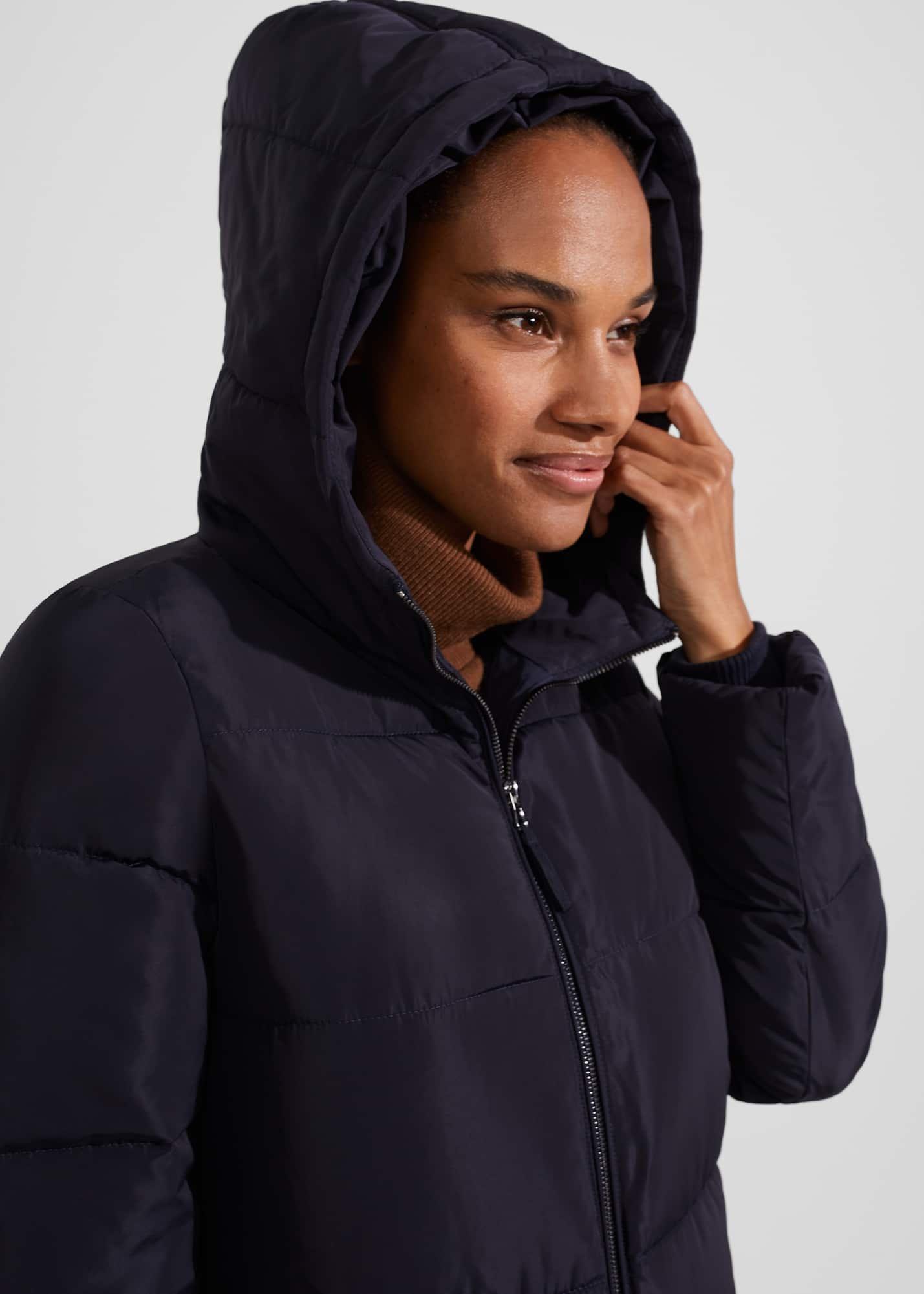Maeve Puffer Coat, Navy, hi-res