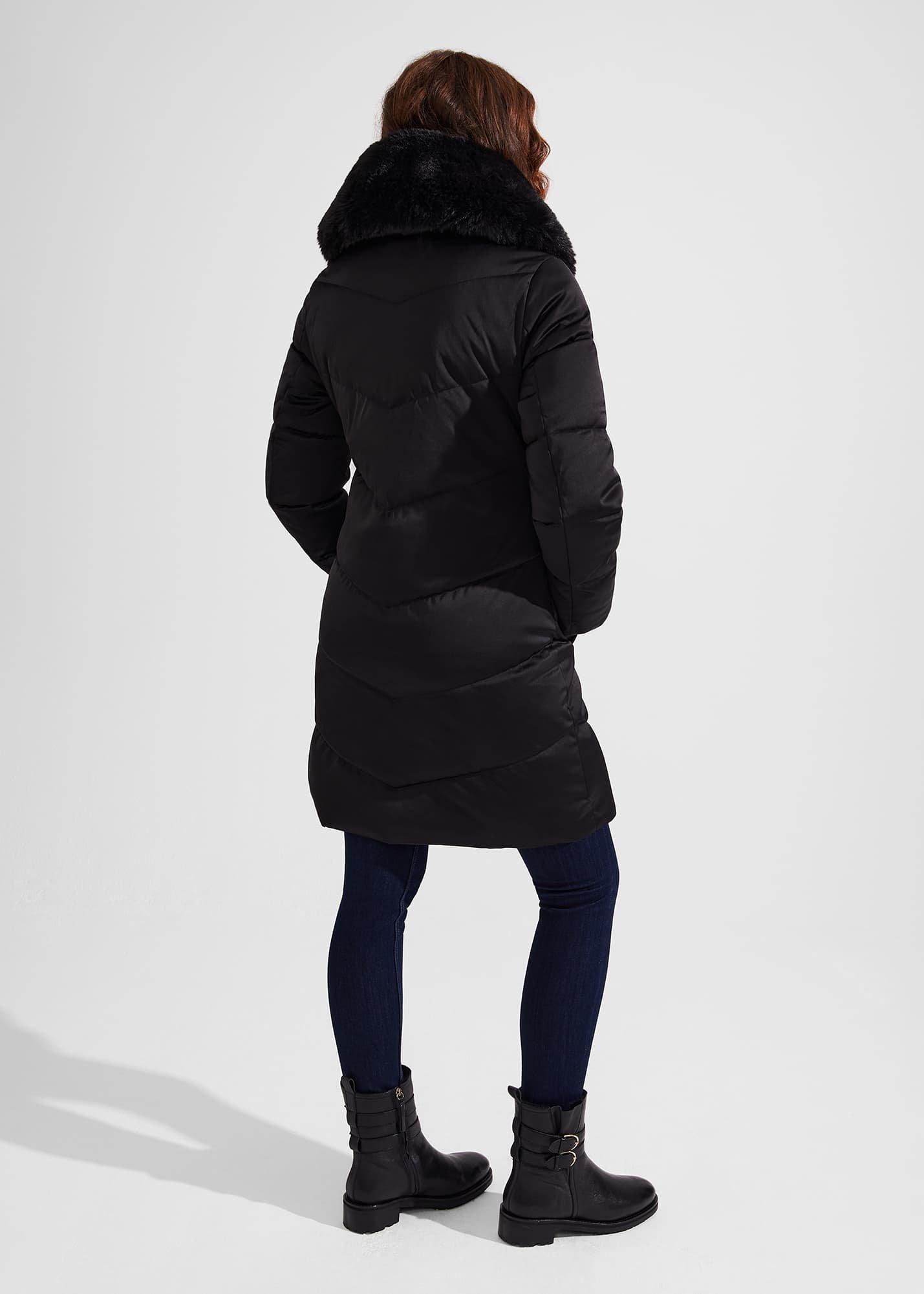 Serena Puffer Coat, Black, hi-res