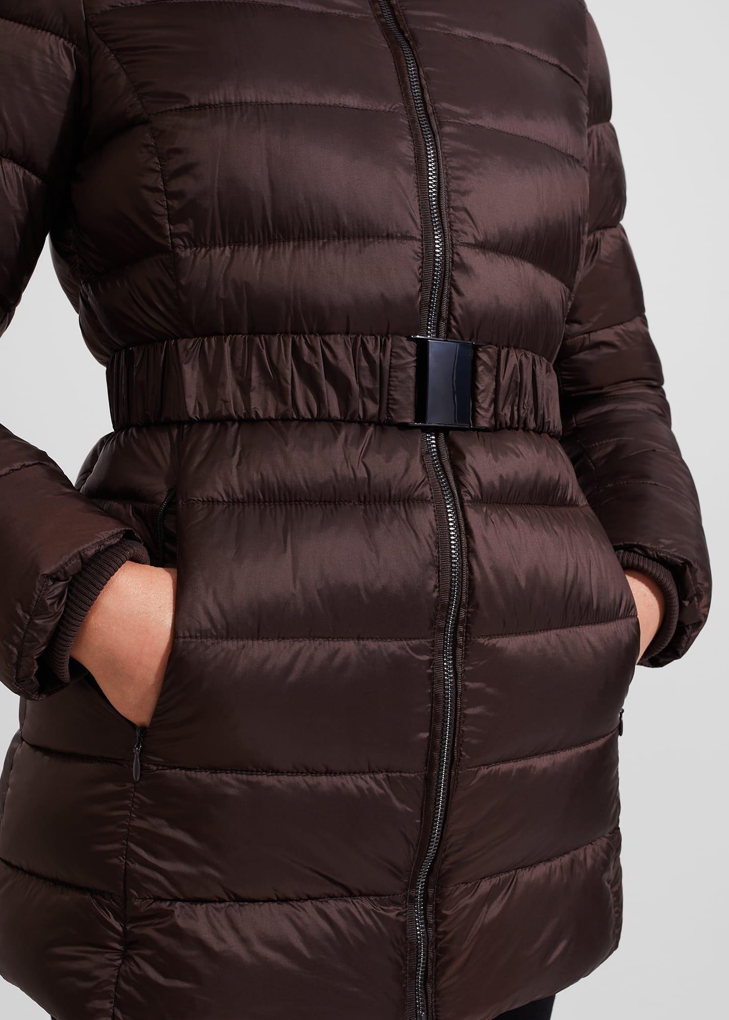 Harriet Puffer Coat, Chocolate, hi-res