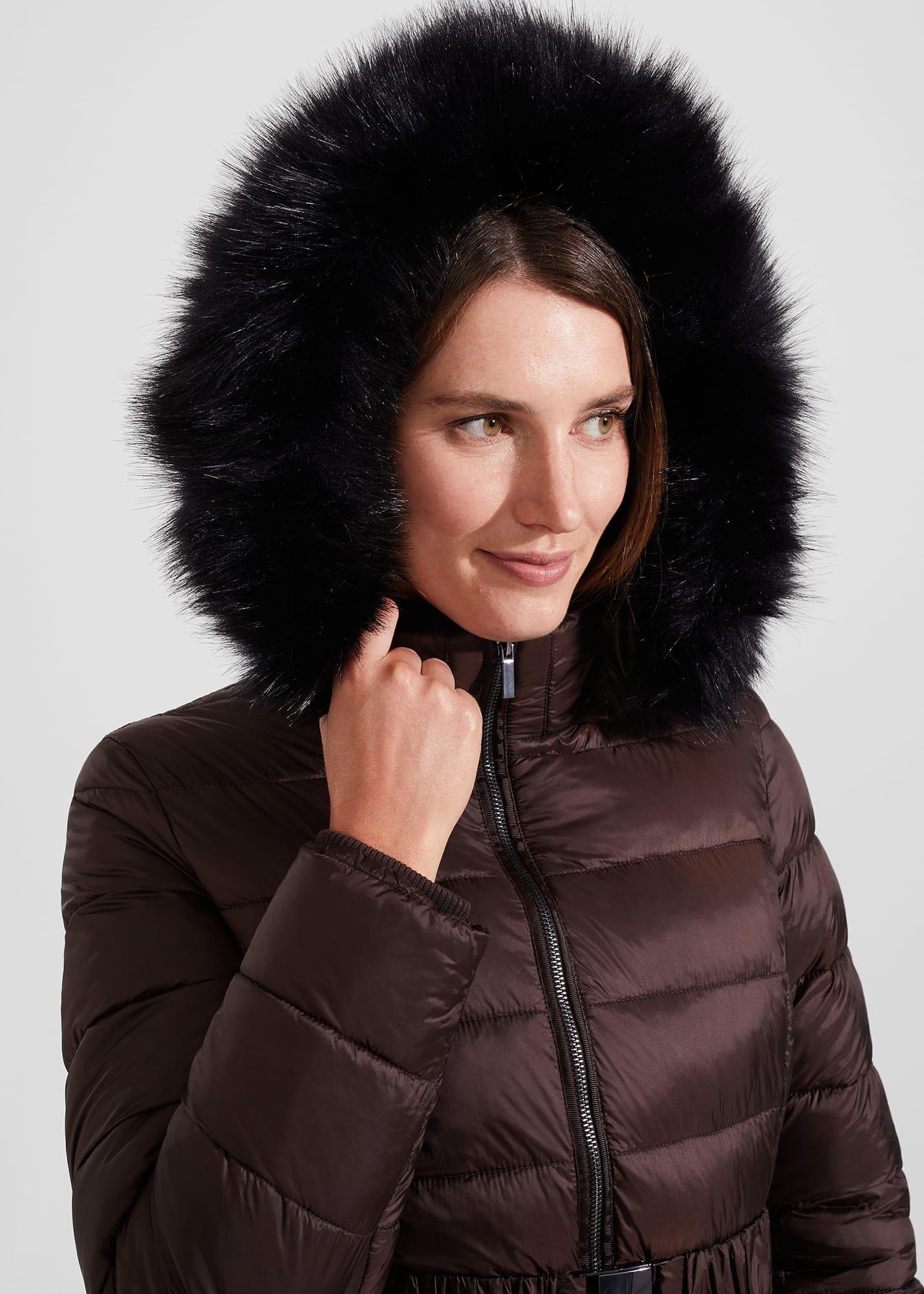 Harriet Puffer Coat, Chocolate, hi-res
