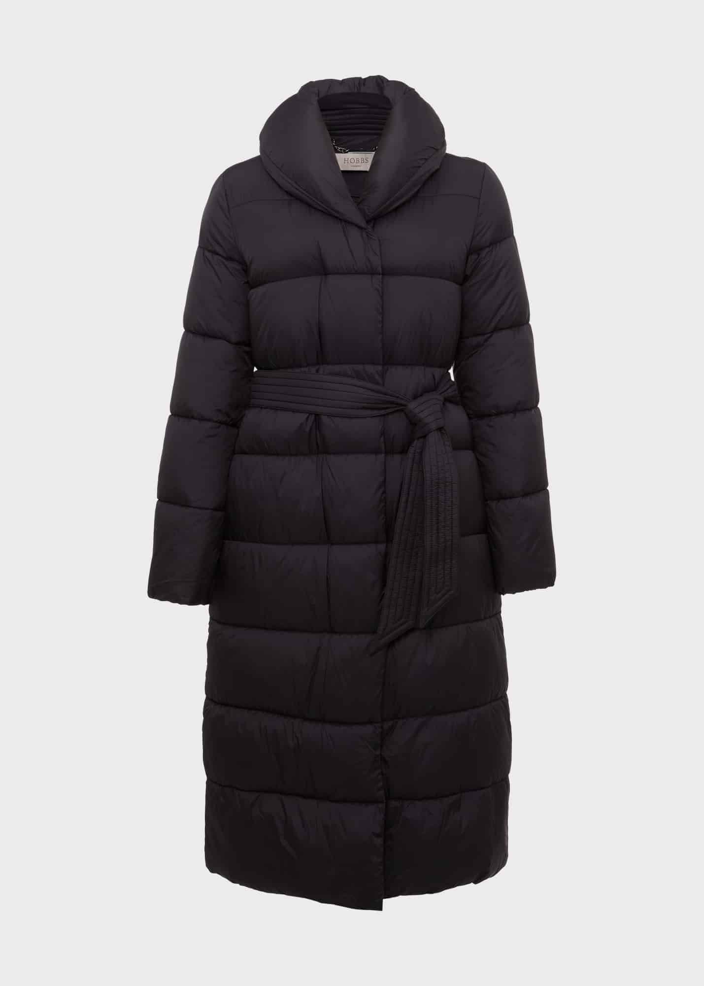 Kathleen Puffer Coat, Black, hi-res