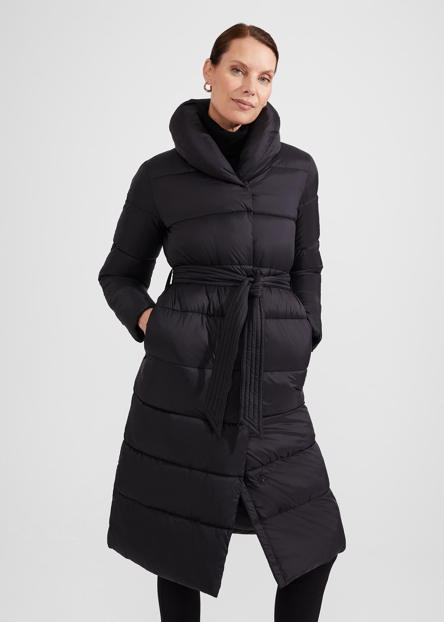 Kathleen Puffer Coat, Black, hi-res