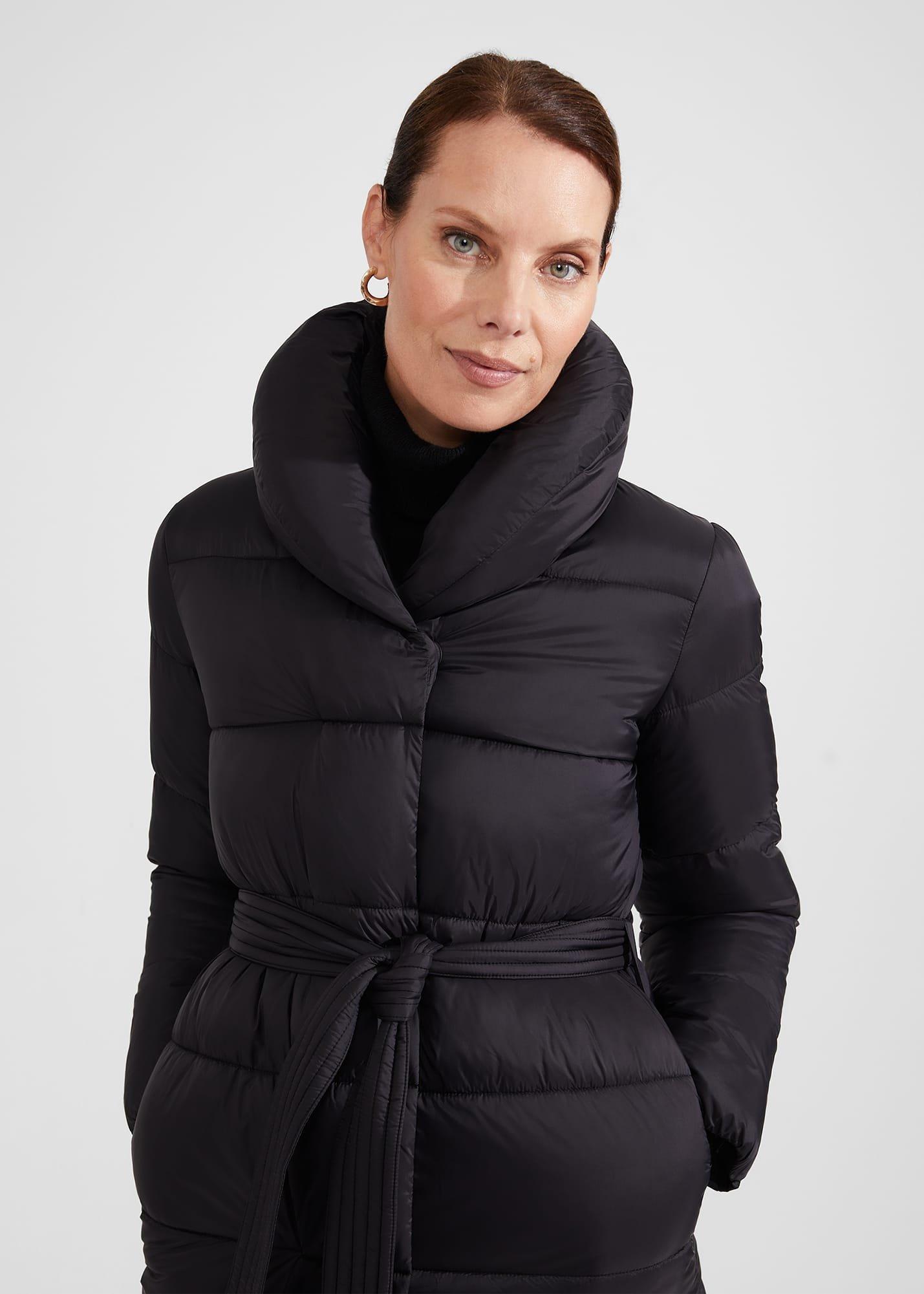 Kathleen Puffer Coat, Black, hi-res