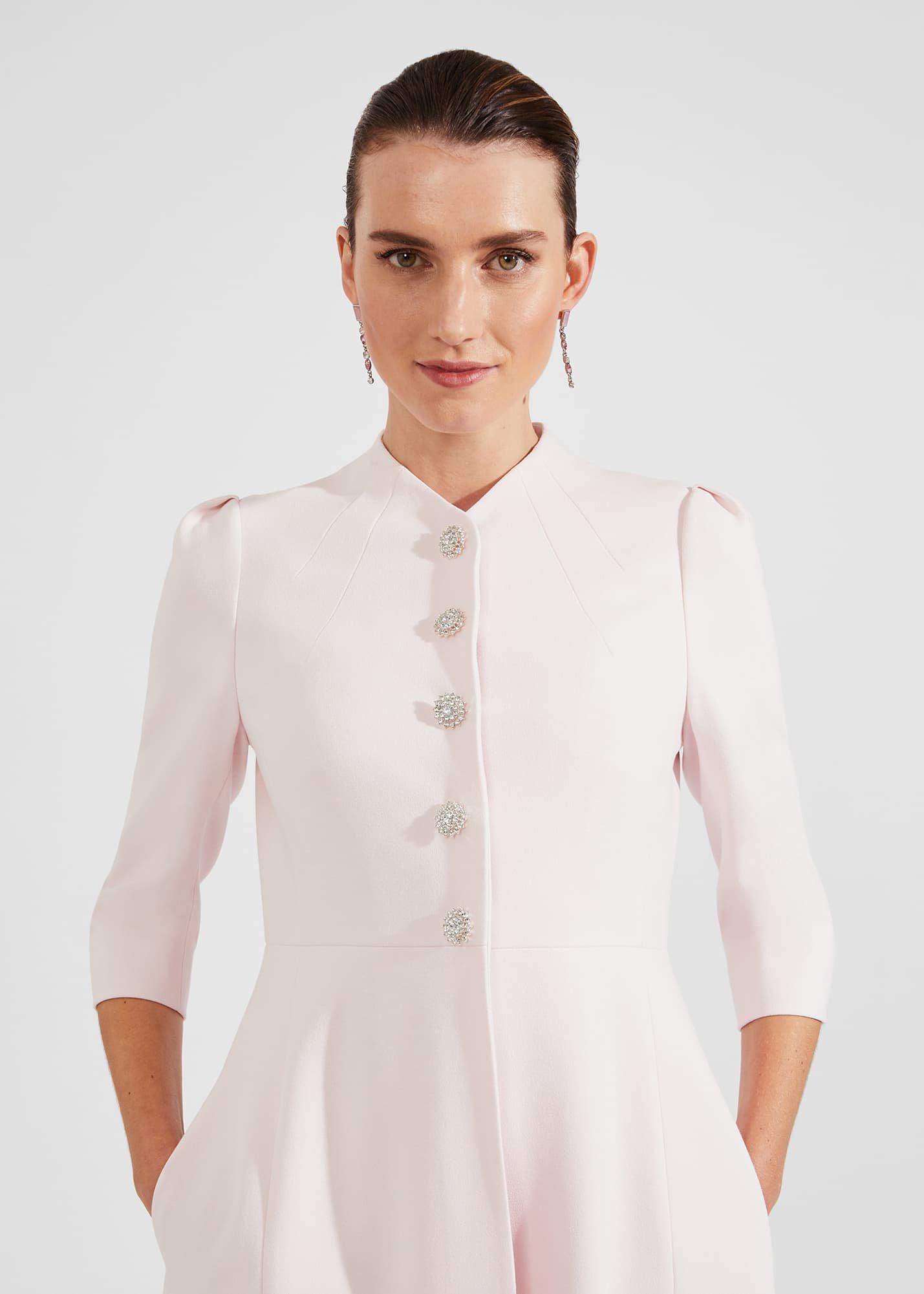 Chara Fit And Flare Coat, Pale Pink, hi-res