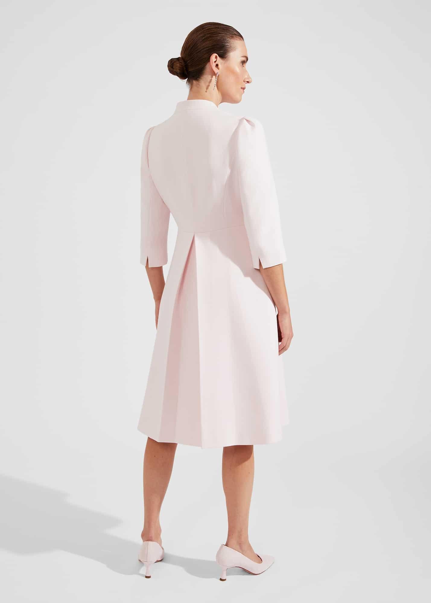 Chara Fit And Flare Coat, Pale Pink, hi-res