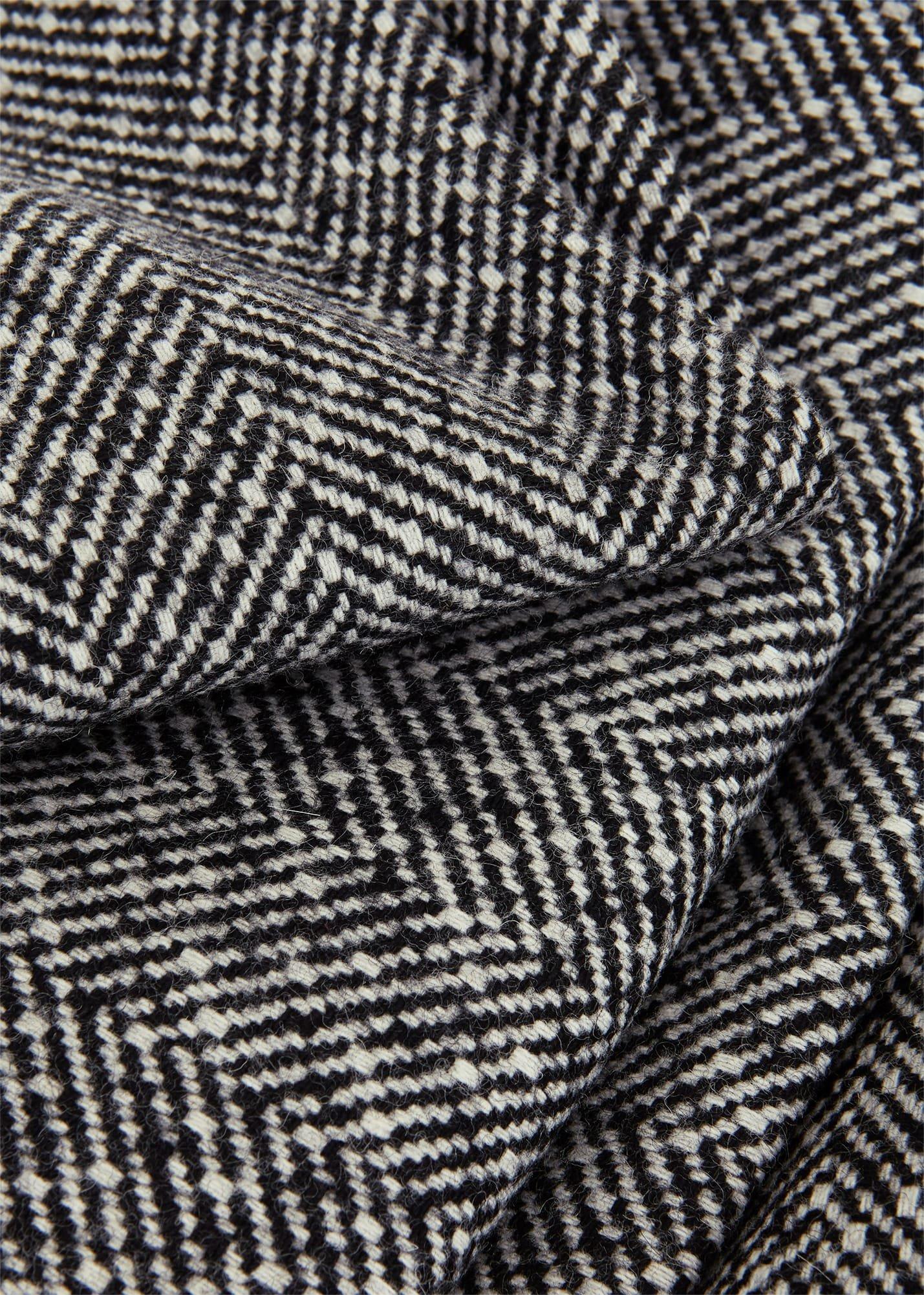 Sian Wool Blend Coat, Black Ivory, hi-res