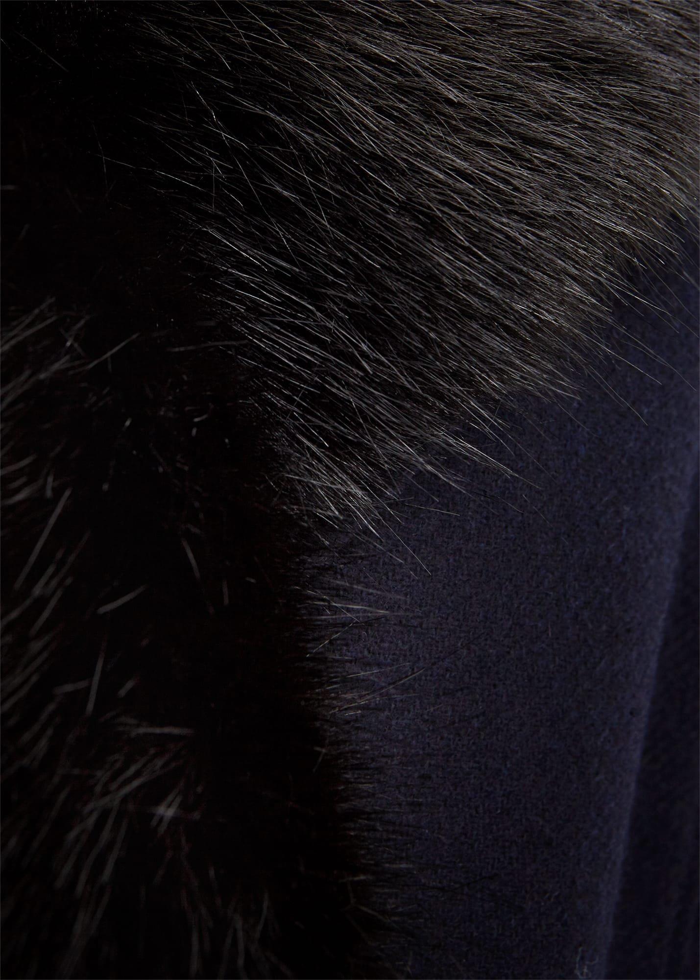 Petite Arielle Wool Blend Coat, Navy, hi-res