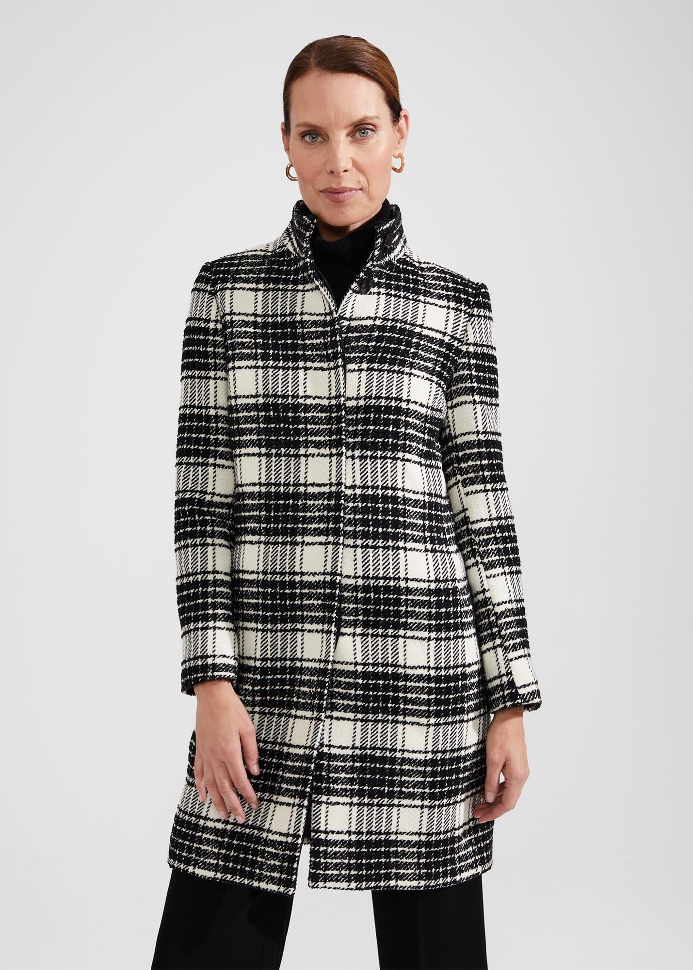 Petite Dani Coat, Black Ivory, hi-res