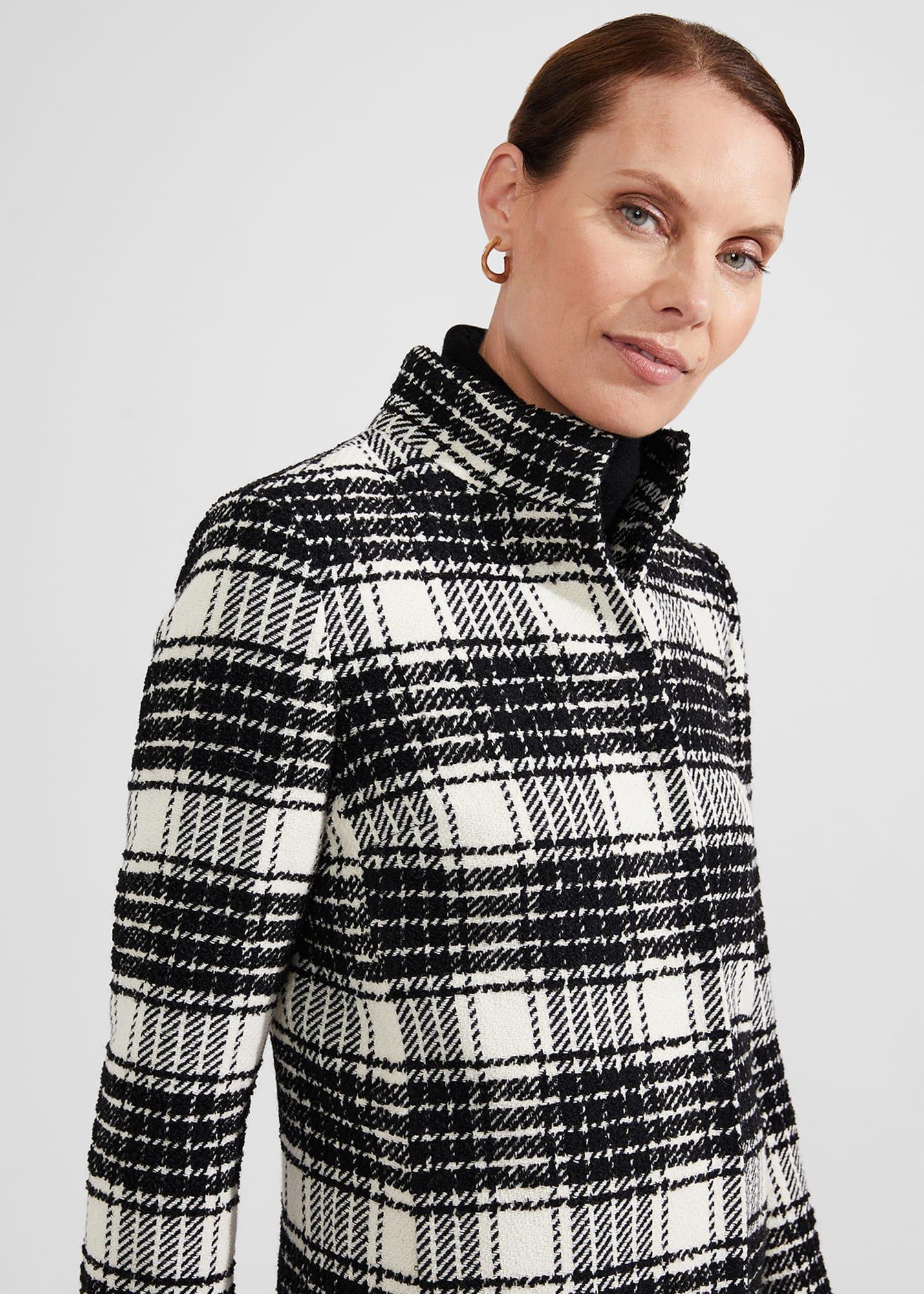 Petite Dani Coat, Black Ivory, hi-res