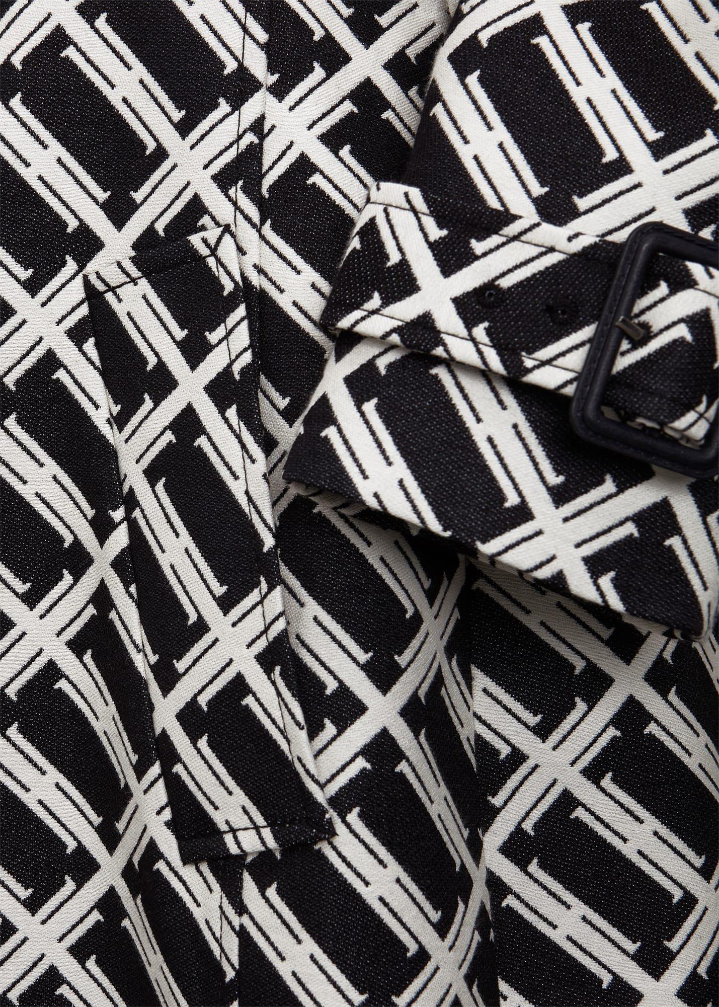 Brooke Trench Coat, Black Ivory, hi-res