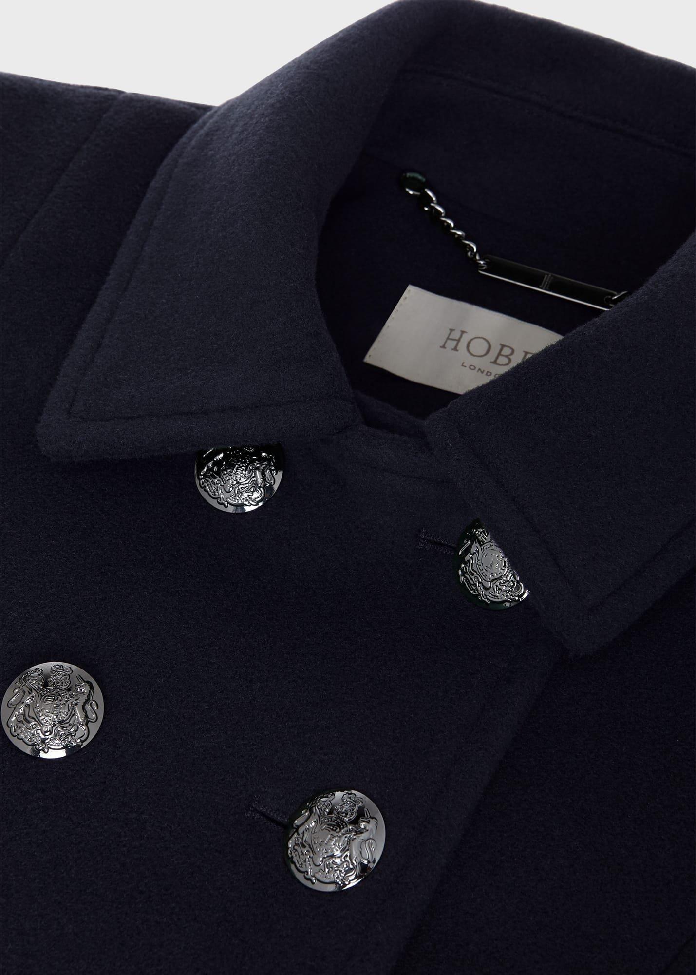 Clarisse Coat, Navy, hi-res